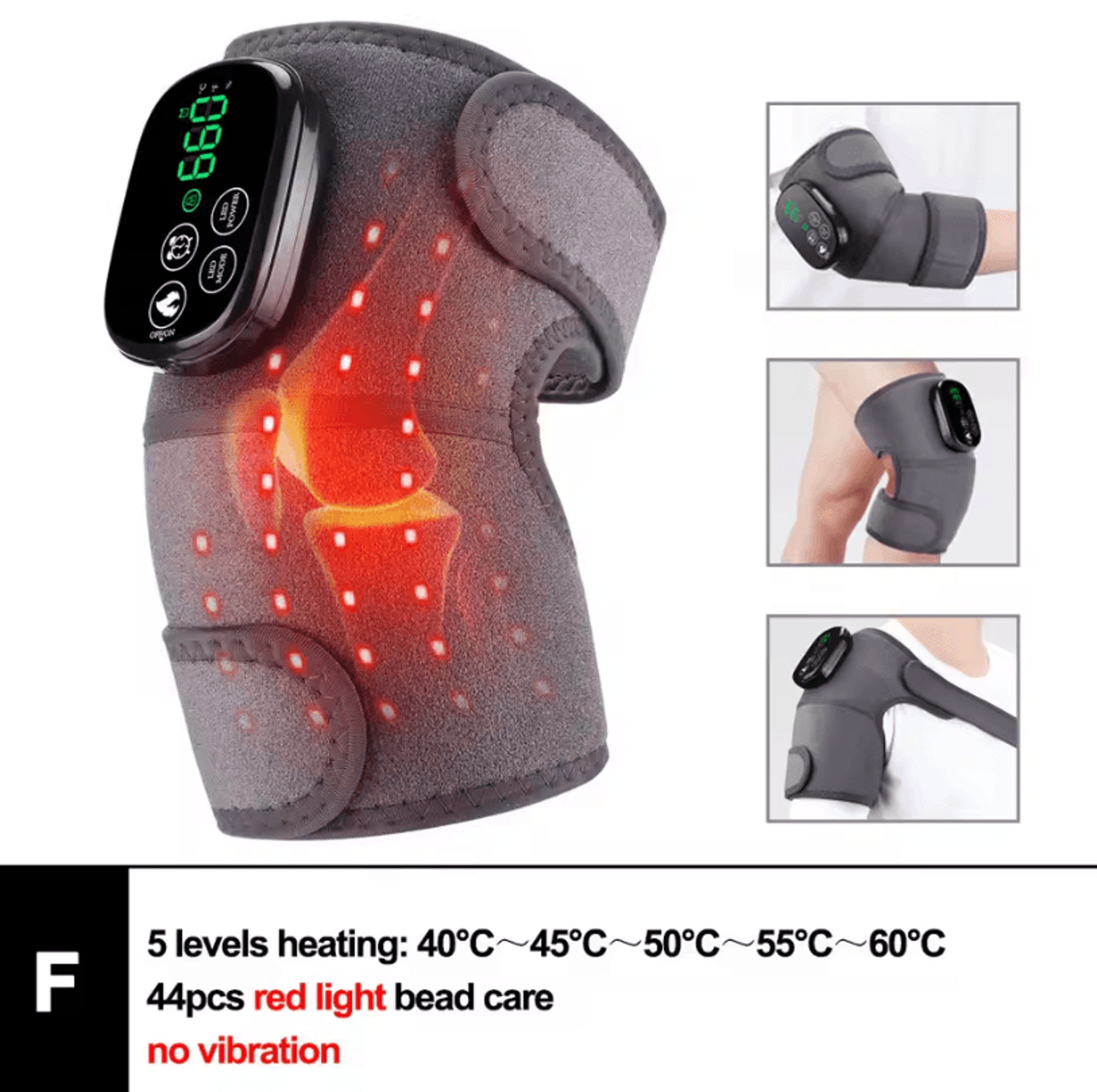 Electric Heated Vibration Knee Massage Pad  3in1 Heated And Vibration Therapy Massager For Joints A 11