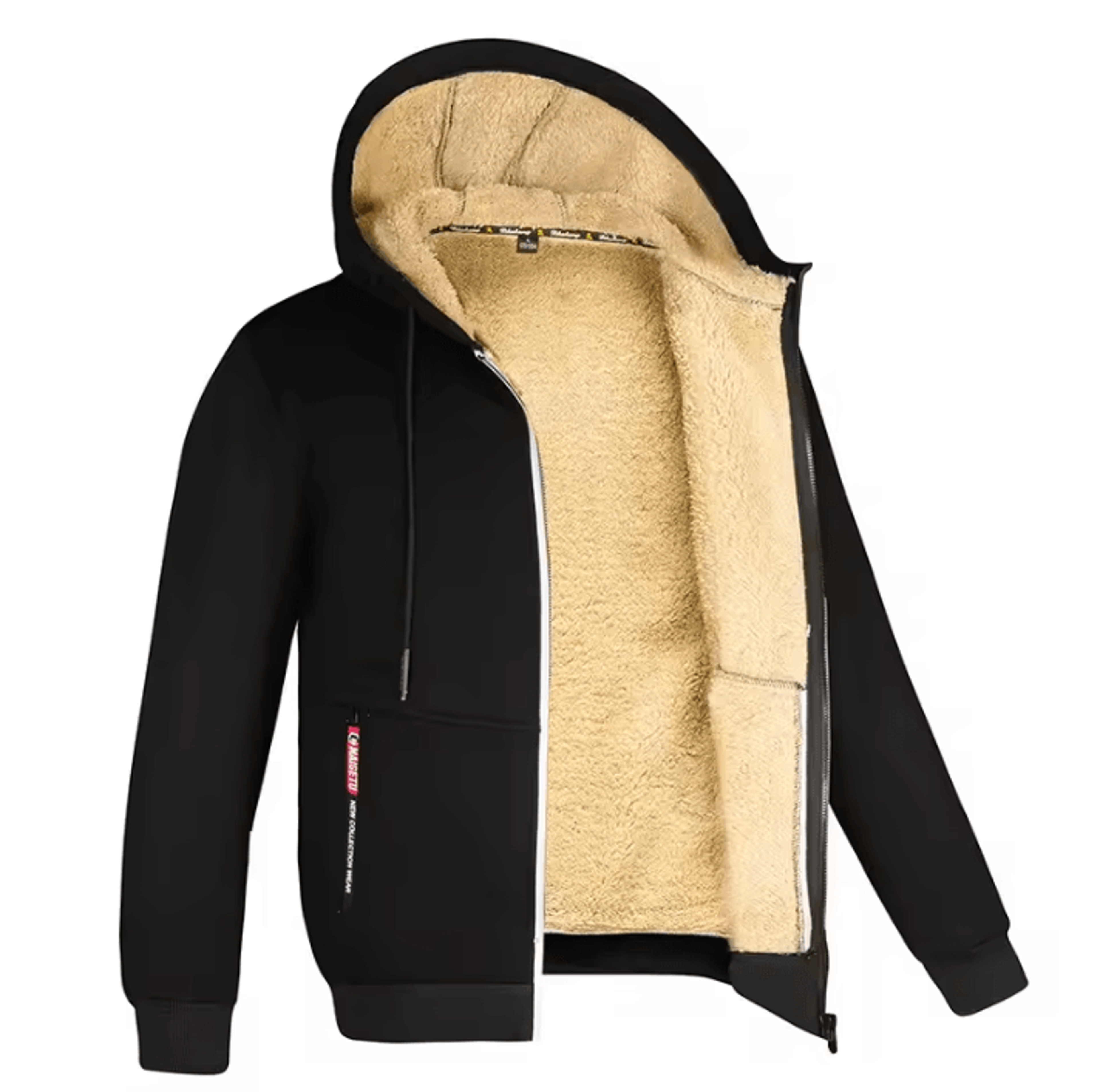Mens Full Zip Fleece Hoodie  Casual Outdoor Sports And Streetwear Jacket 8