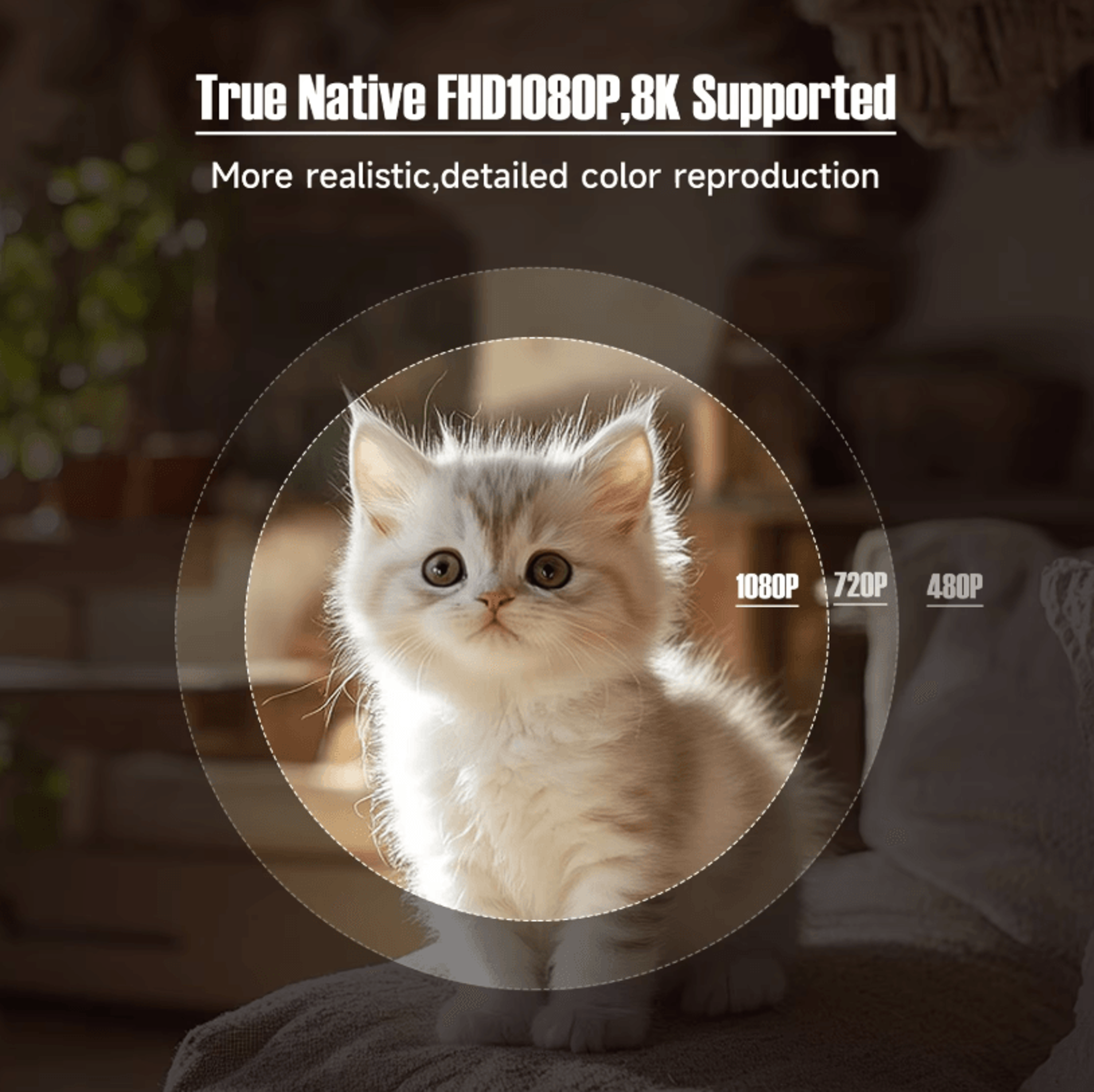 Magcubic 8K L018 Portable Android 14 Projector  650ANSI 1080P With Auto Focus Keystone And 360 Degr 5