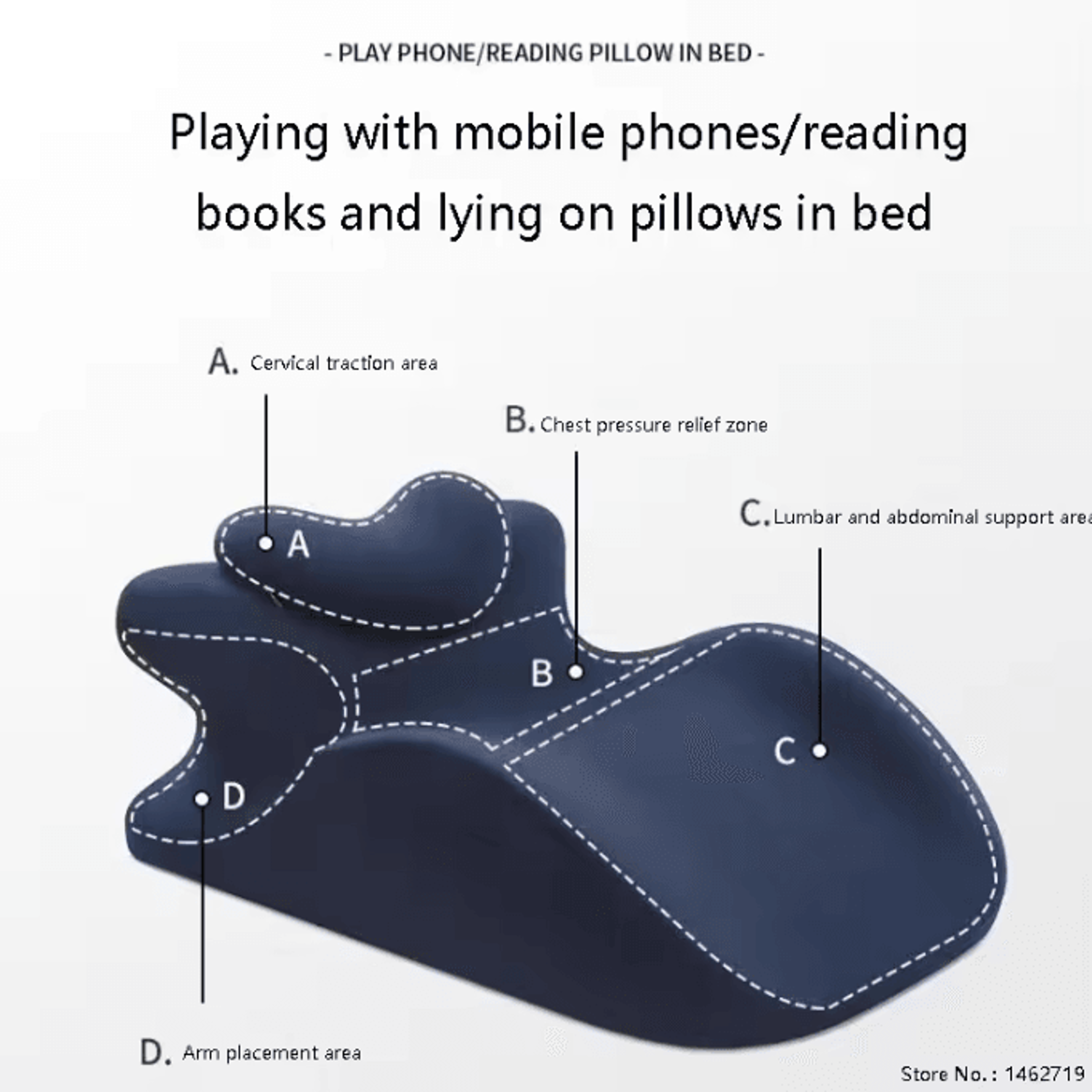 Multifunctional Prone Sleeping Pillow  Comfort Support Bed Cushion 2165 By 1457 By 787 In 5