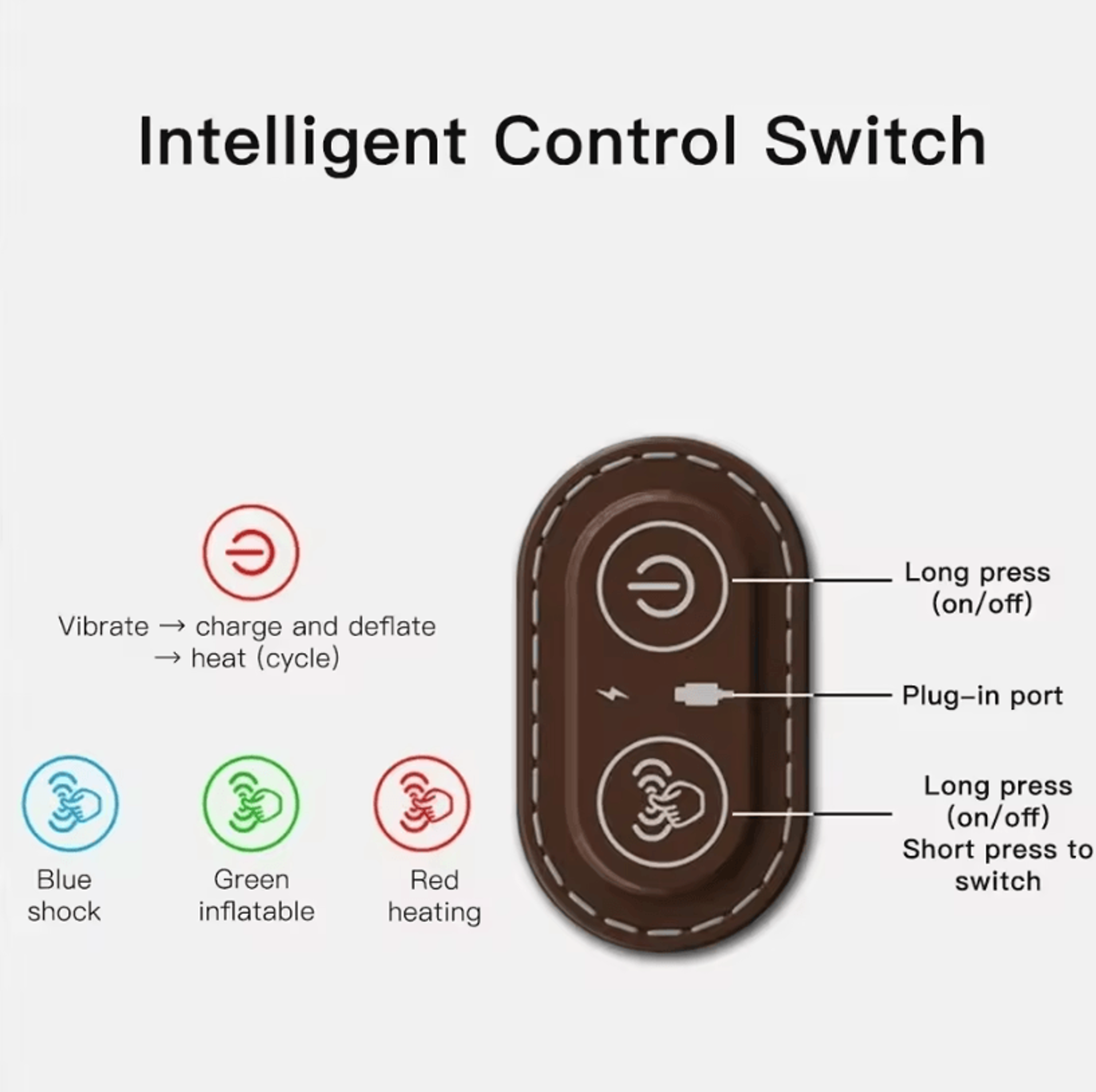 Electric Cervical Massage Pillow  Hot Compress And Vibration Neck Traction Relaxation Pillow With S 4