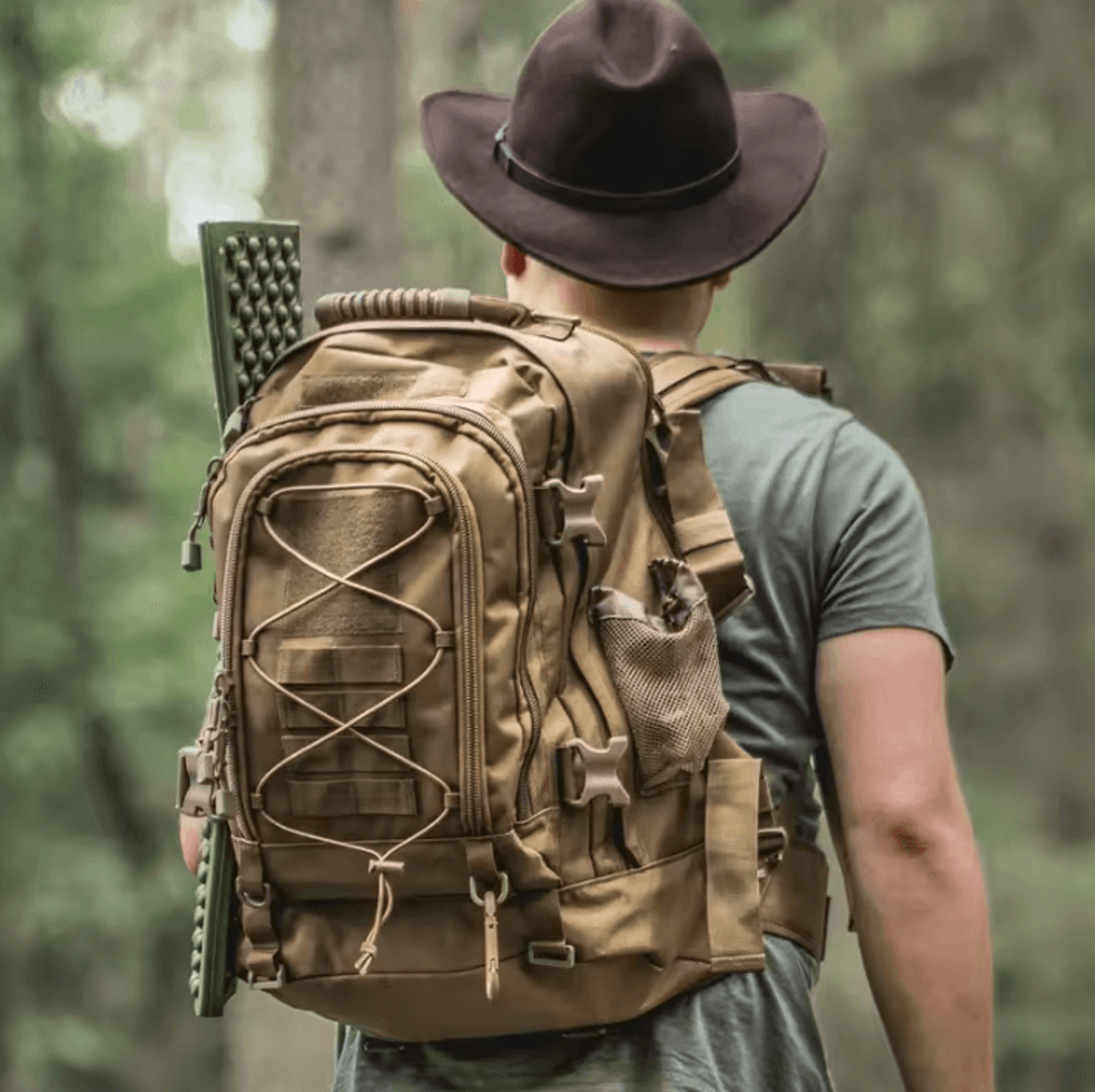 65L Tactical Backpack  Outdoor Hiking Military MOLLE Large Capacity Travel Rucksack 2