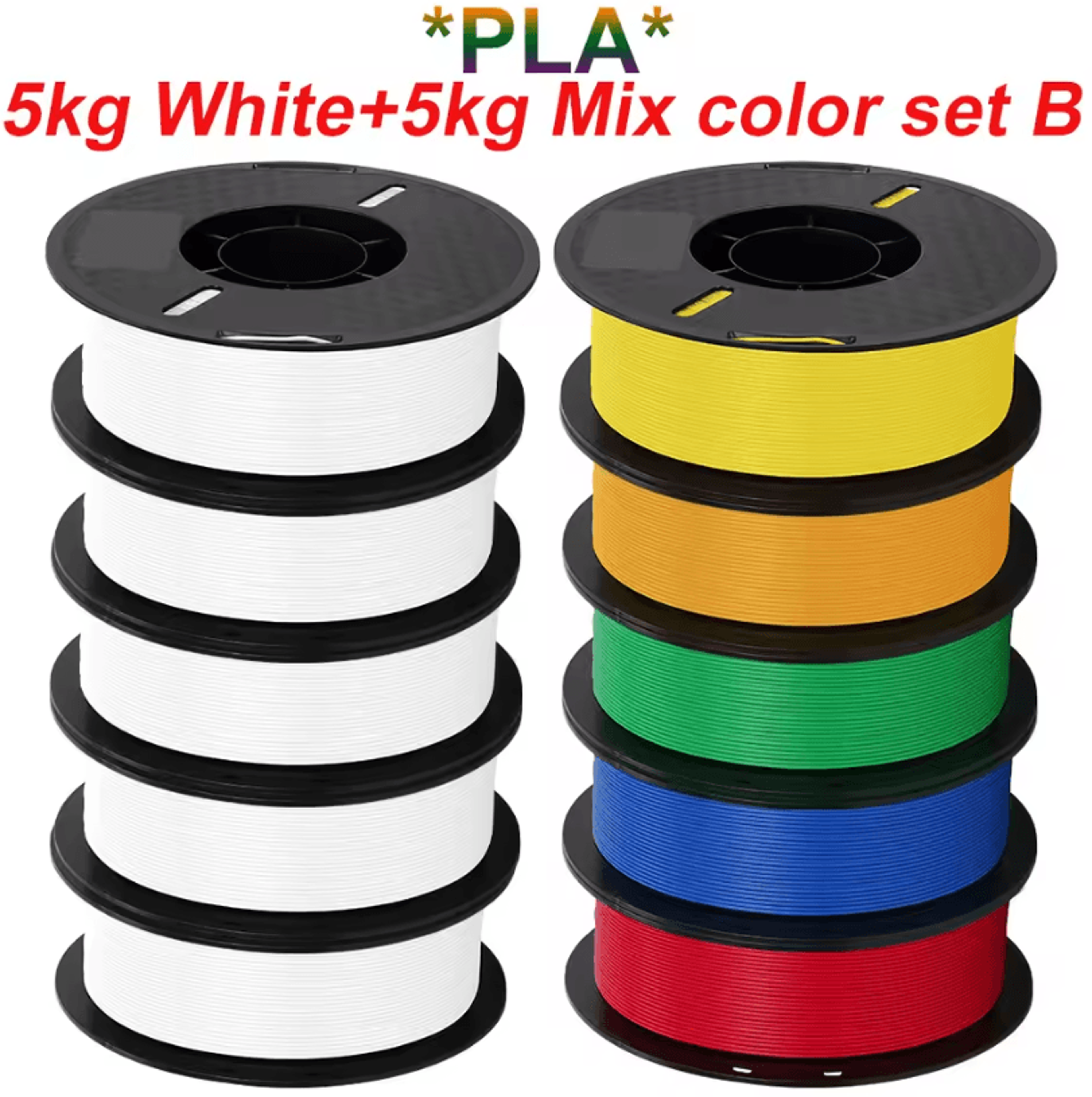 KINGROON 10kg PLA  PETG 175mm 3D Printer Filament Bundle  Mixed Colors FDM Material 18