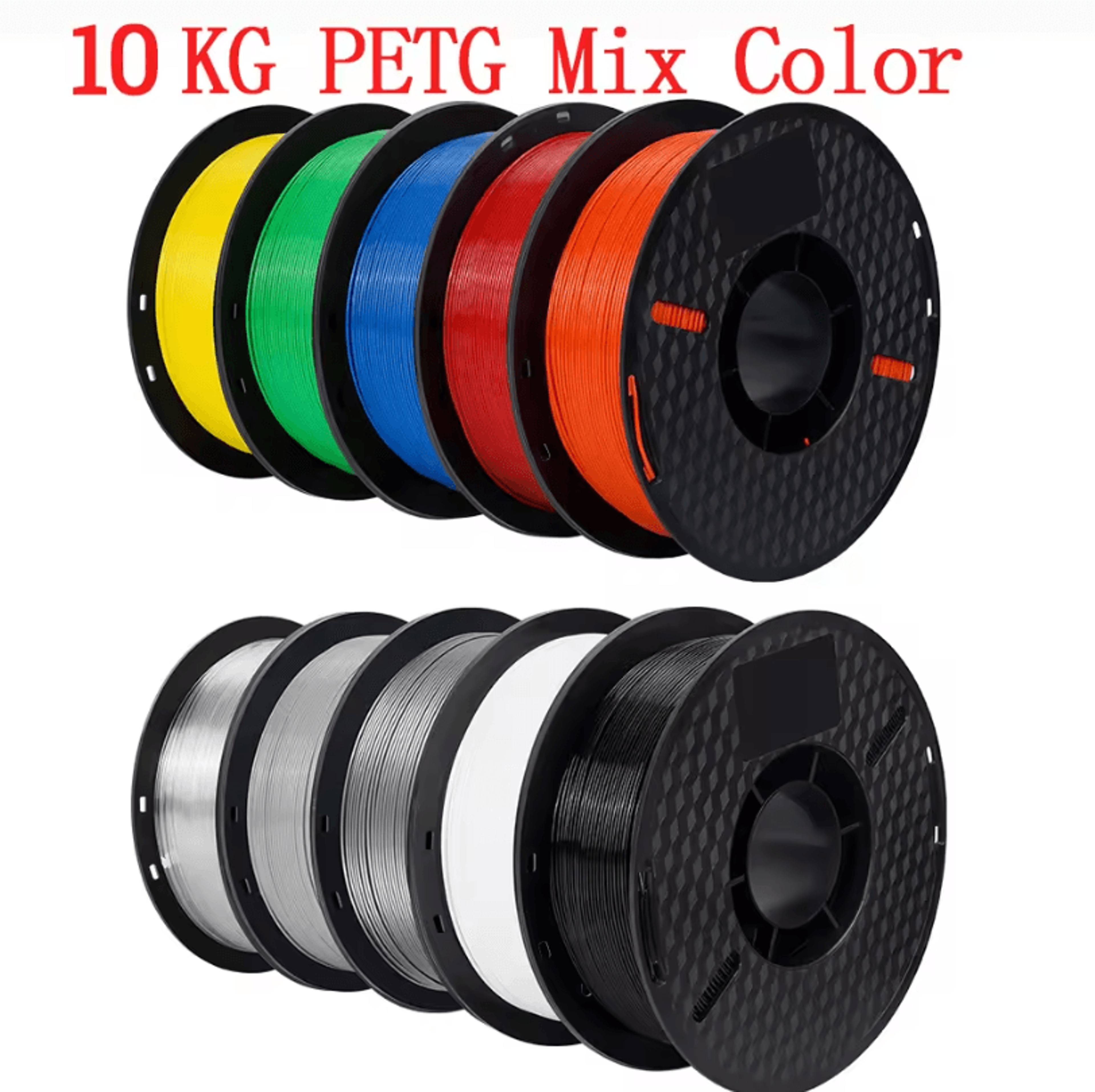 KINGROON 10kg PLA  PETG 175mm 3D Printer Filament Bundle  Mixed Colors FDM Material 20