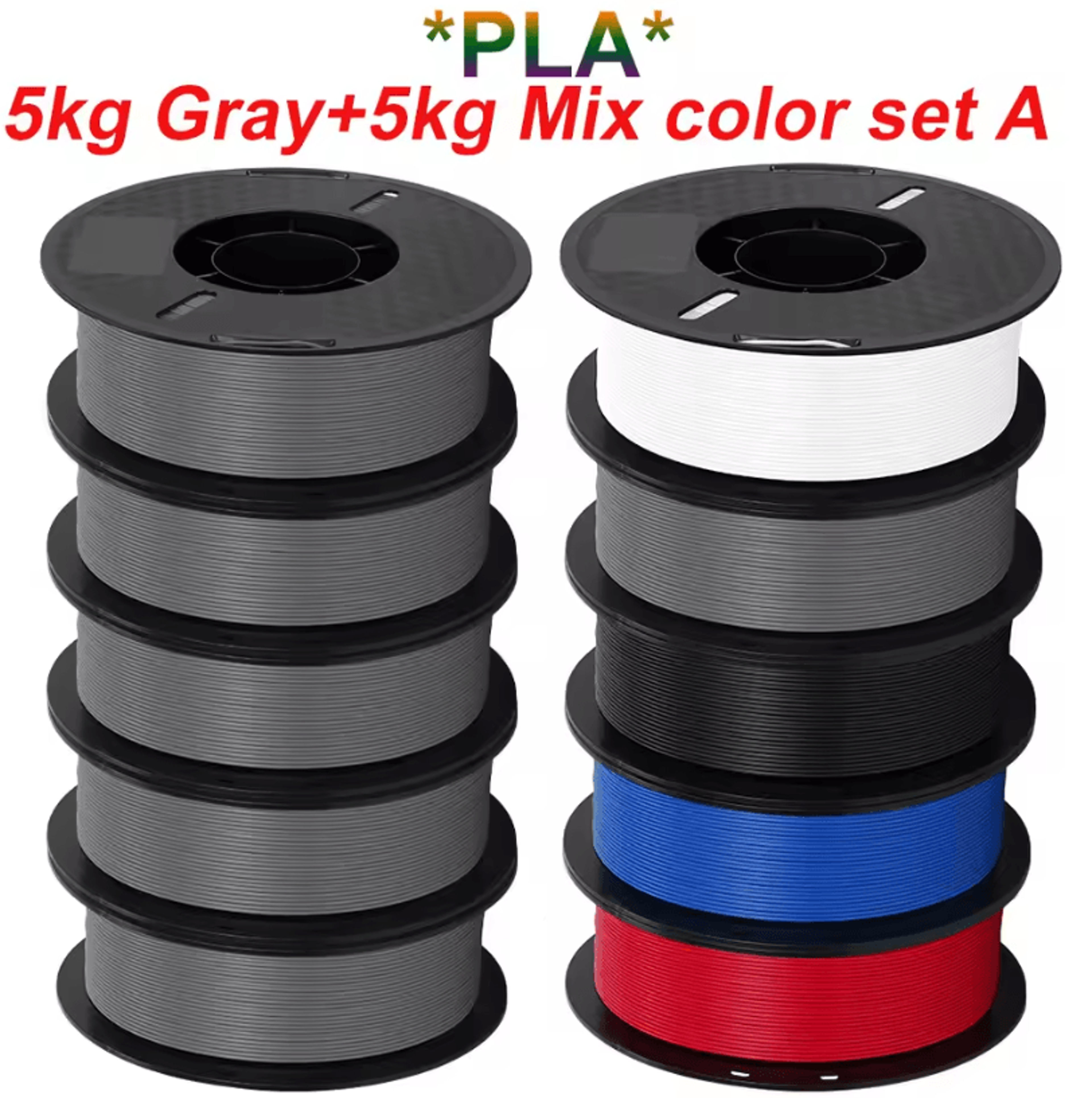 KINGROON 10kg PLA  PETG 175mm 3D Printer Filament Bundle  Mixed Colors FDM Material 21