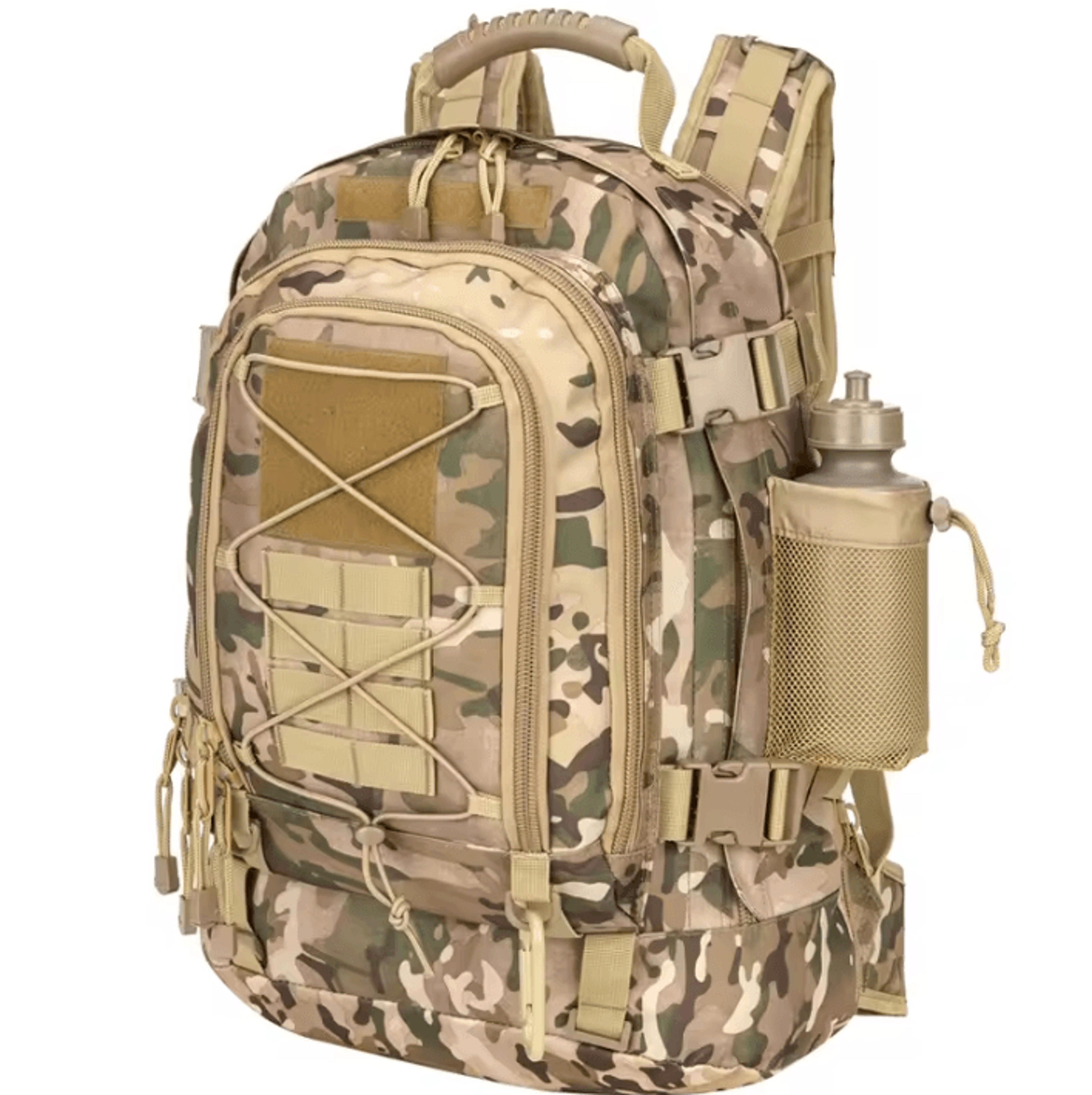 Premium 60L Tactical Backpack  Military MOLLE Rucksack For Outdoor Adventure 11