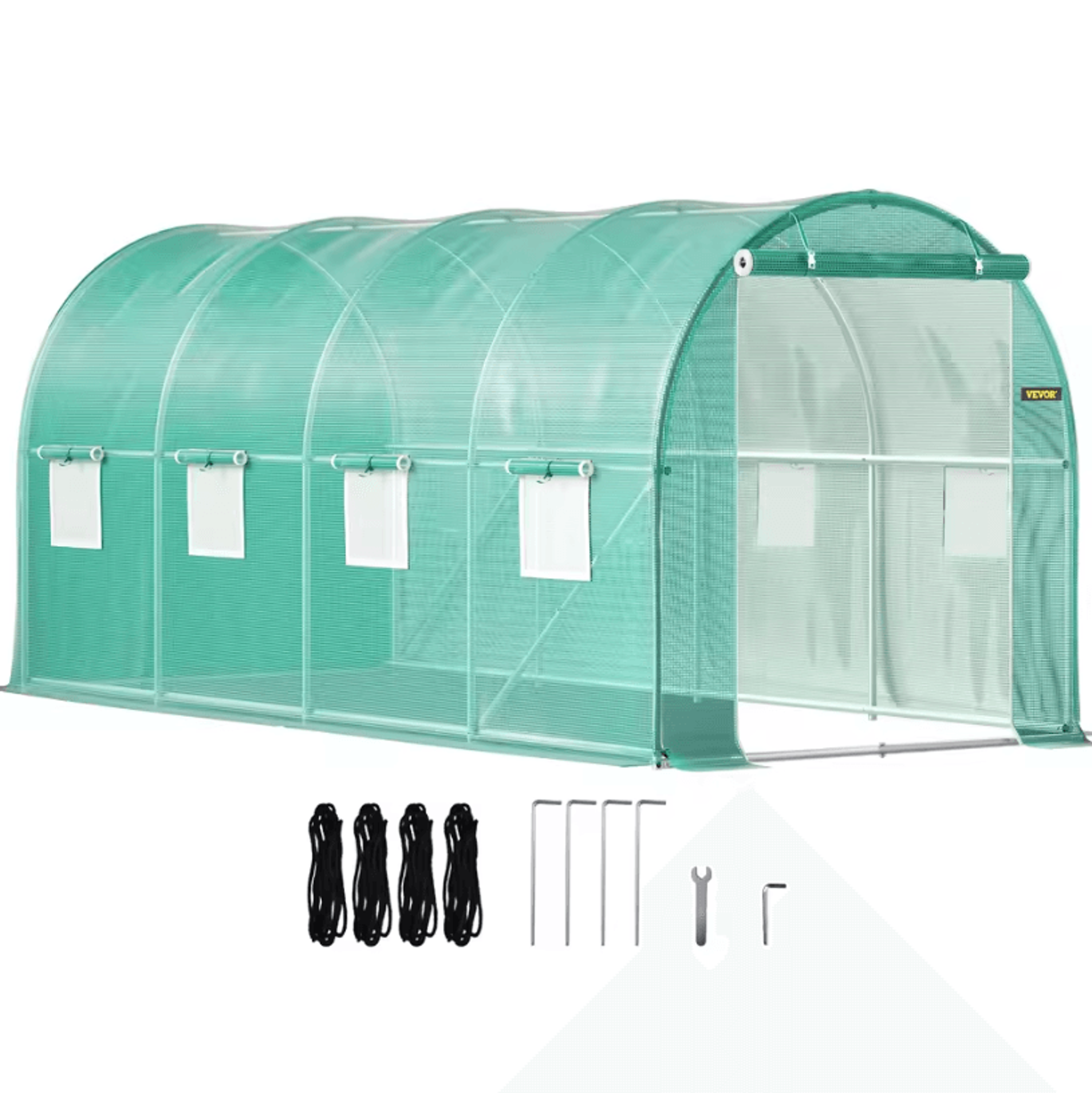 Walkin Greenhouse Kit  Galvanized Frame With Waterproof Cover For YearRound Growing 0