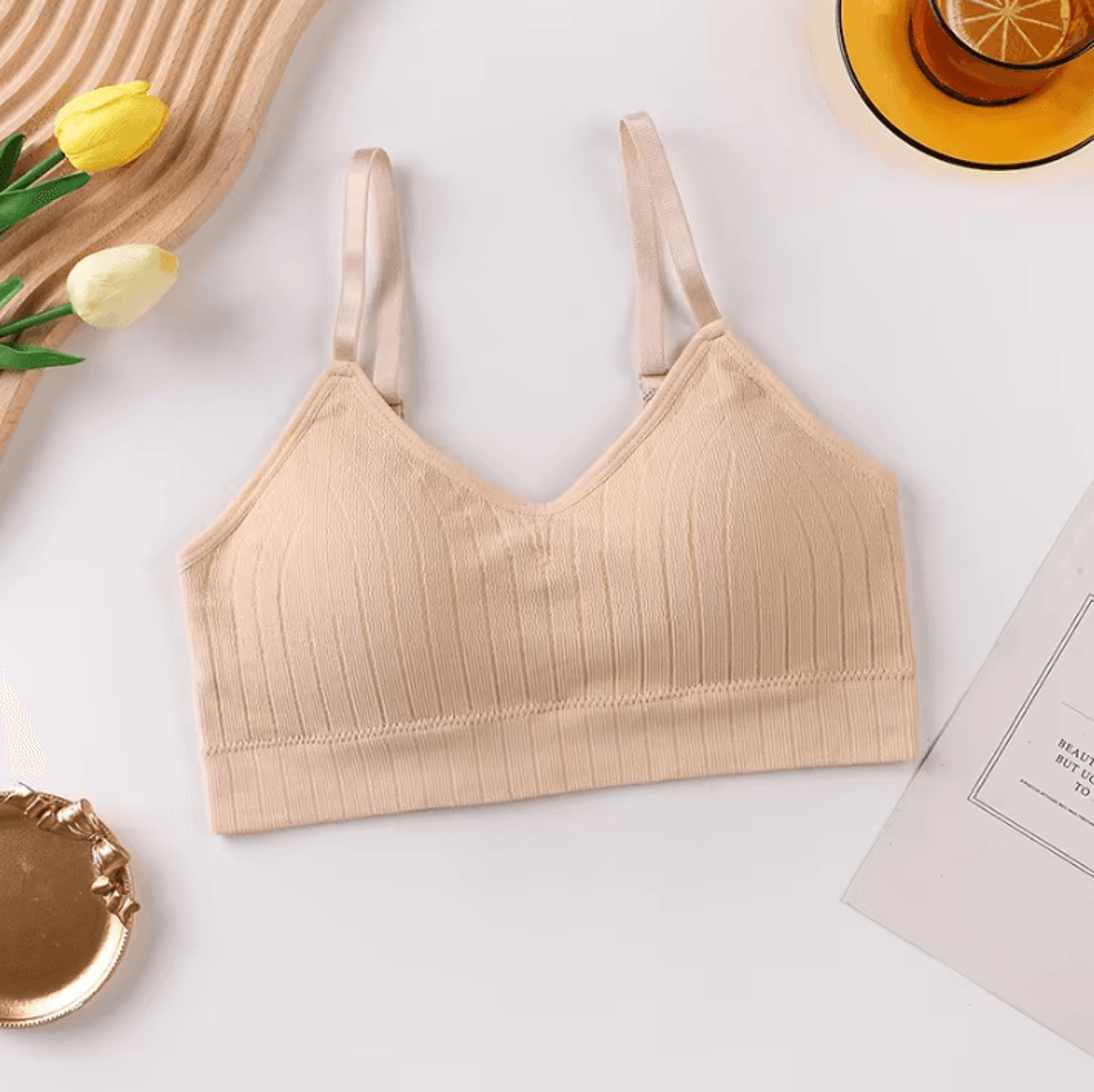 Sexy Wireless Bralette Bra One Size 4060kg  Seamless Padded Womens Comfort Top For Sleep Sport And  8