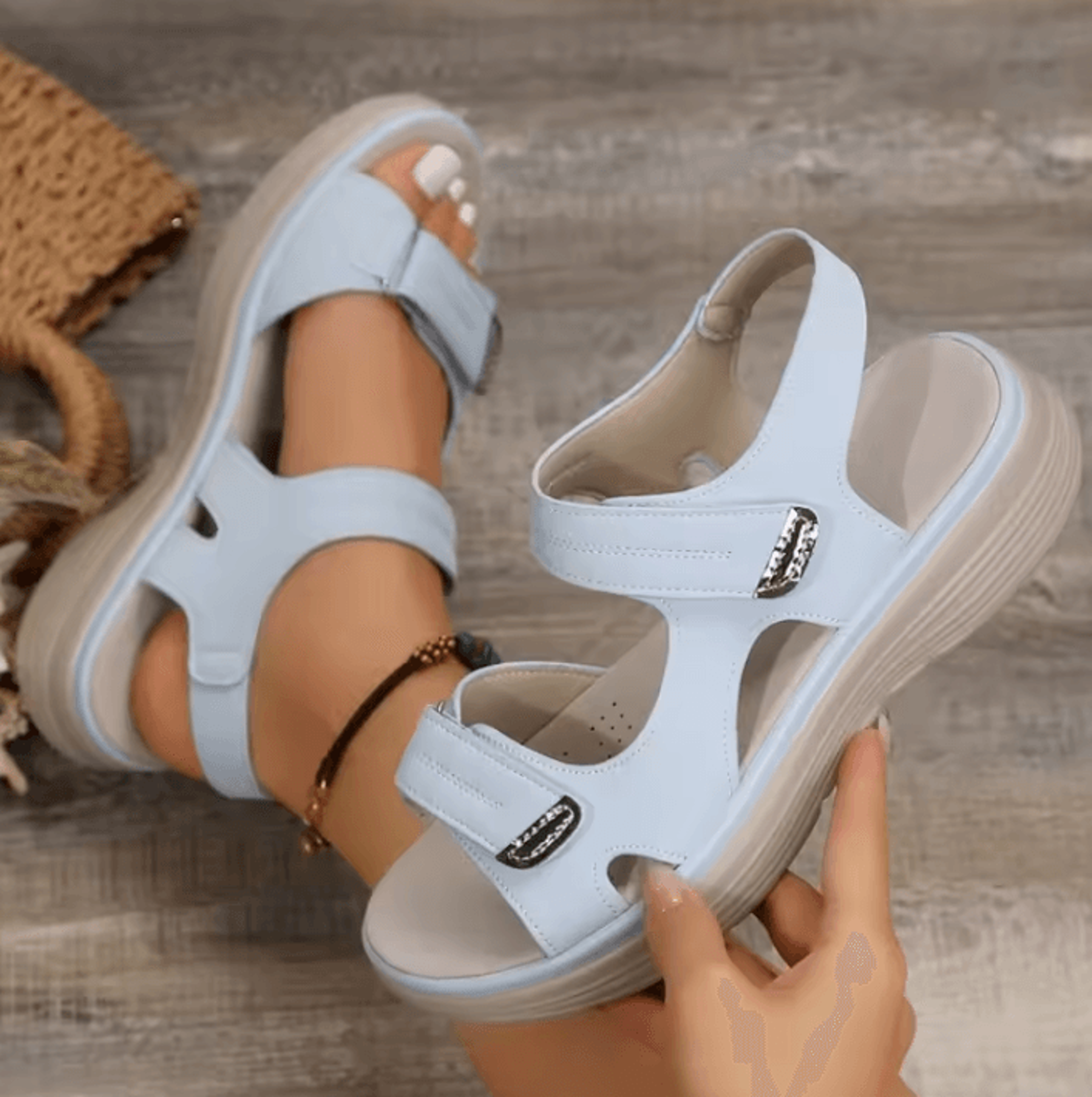 Summer Wedge Sandals For Women 2026  Lightweight Non Slip Casual Platform Beach Shoes Plus Size 3