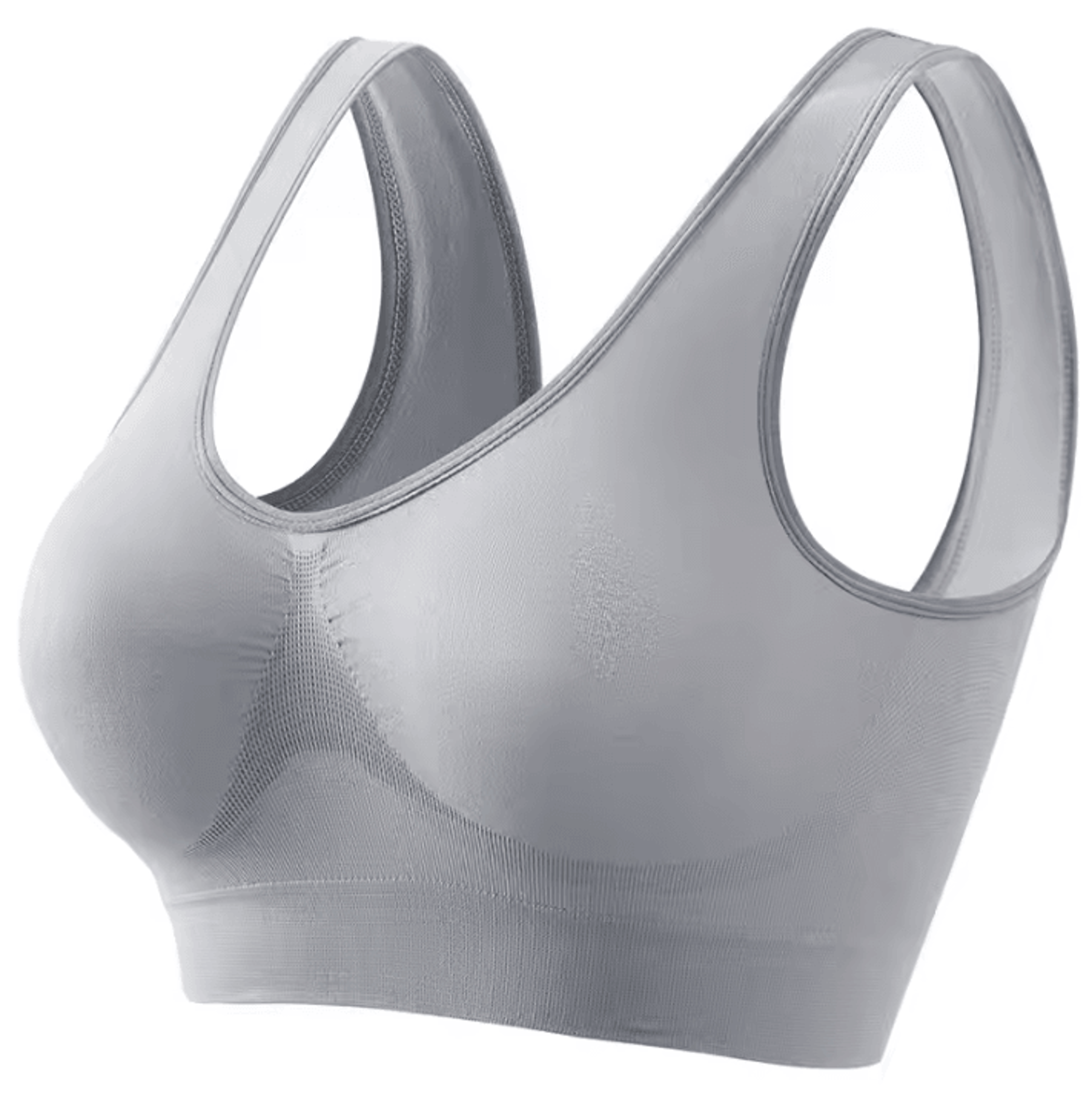 Womens Sports Bra Seamless PushUp Crop Top  Breathable Activewear Bra S5XL 10