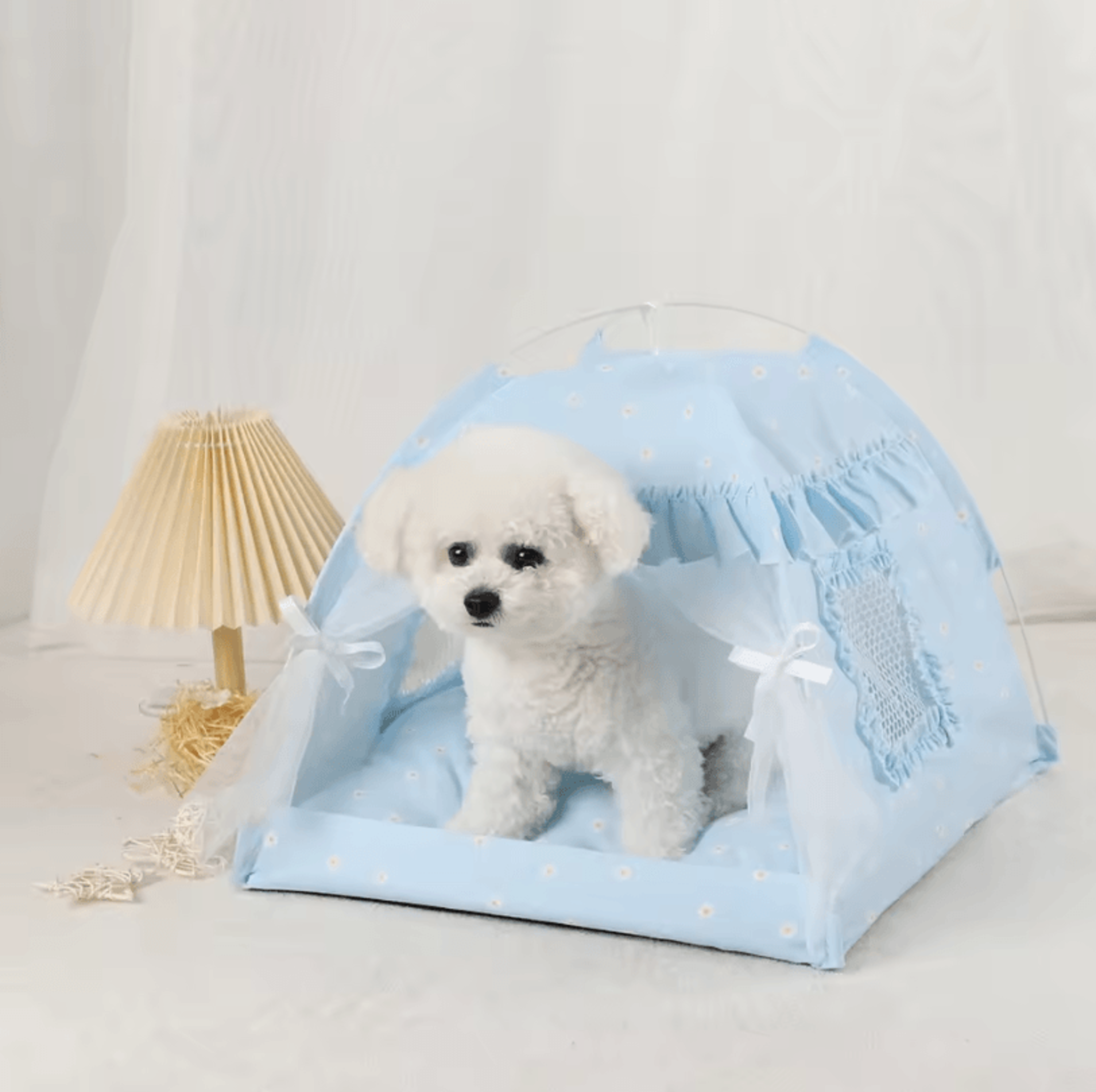 Pet Tent Bed  Cozy Cat House With Cushioned Furniture For Indoor Pets 11