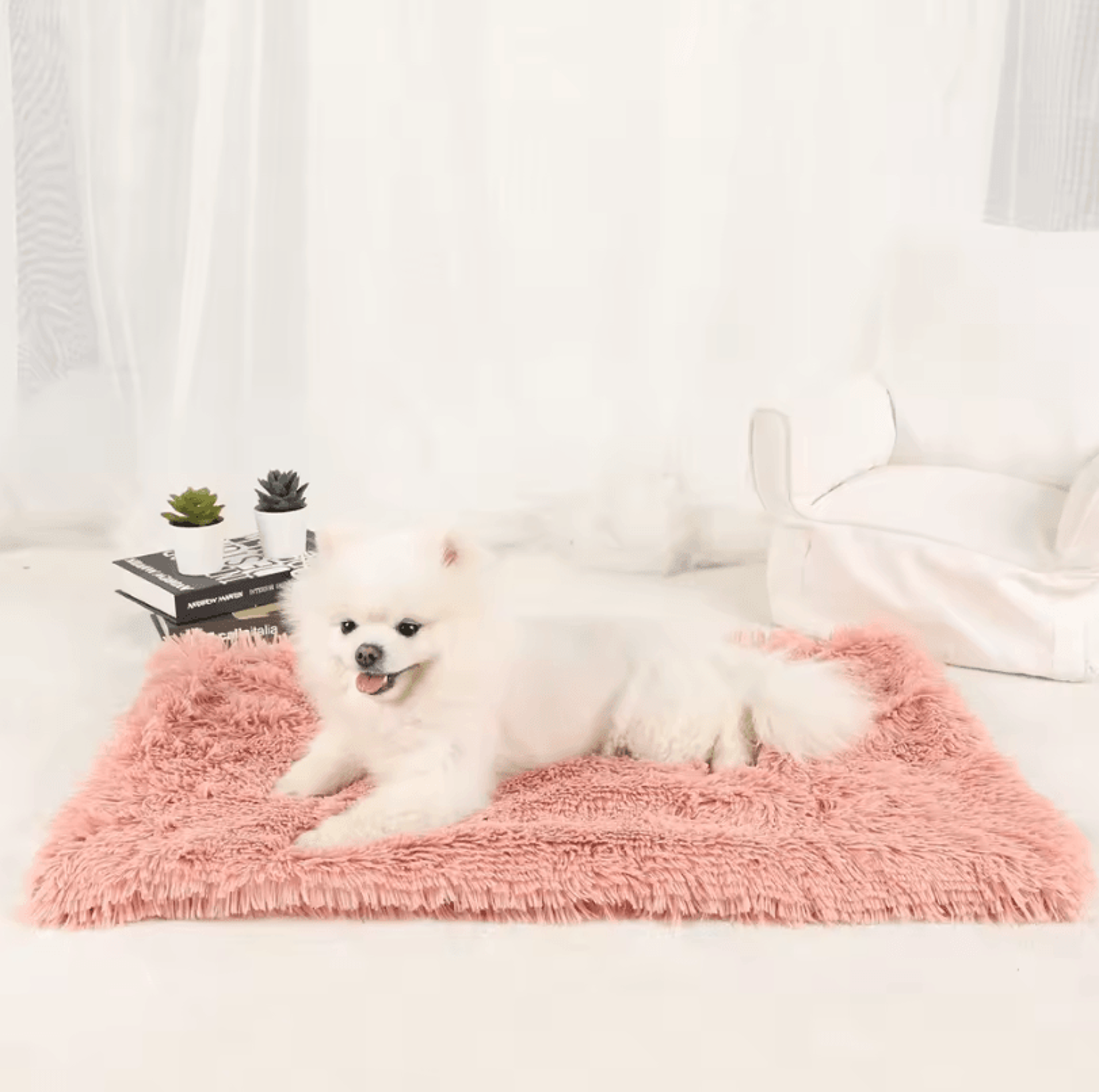 Washable Dog Blanket Bed  Warm Plush Mat For Dogs Puppies And Cats 12