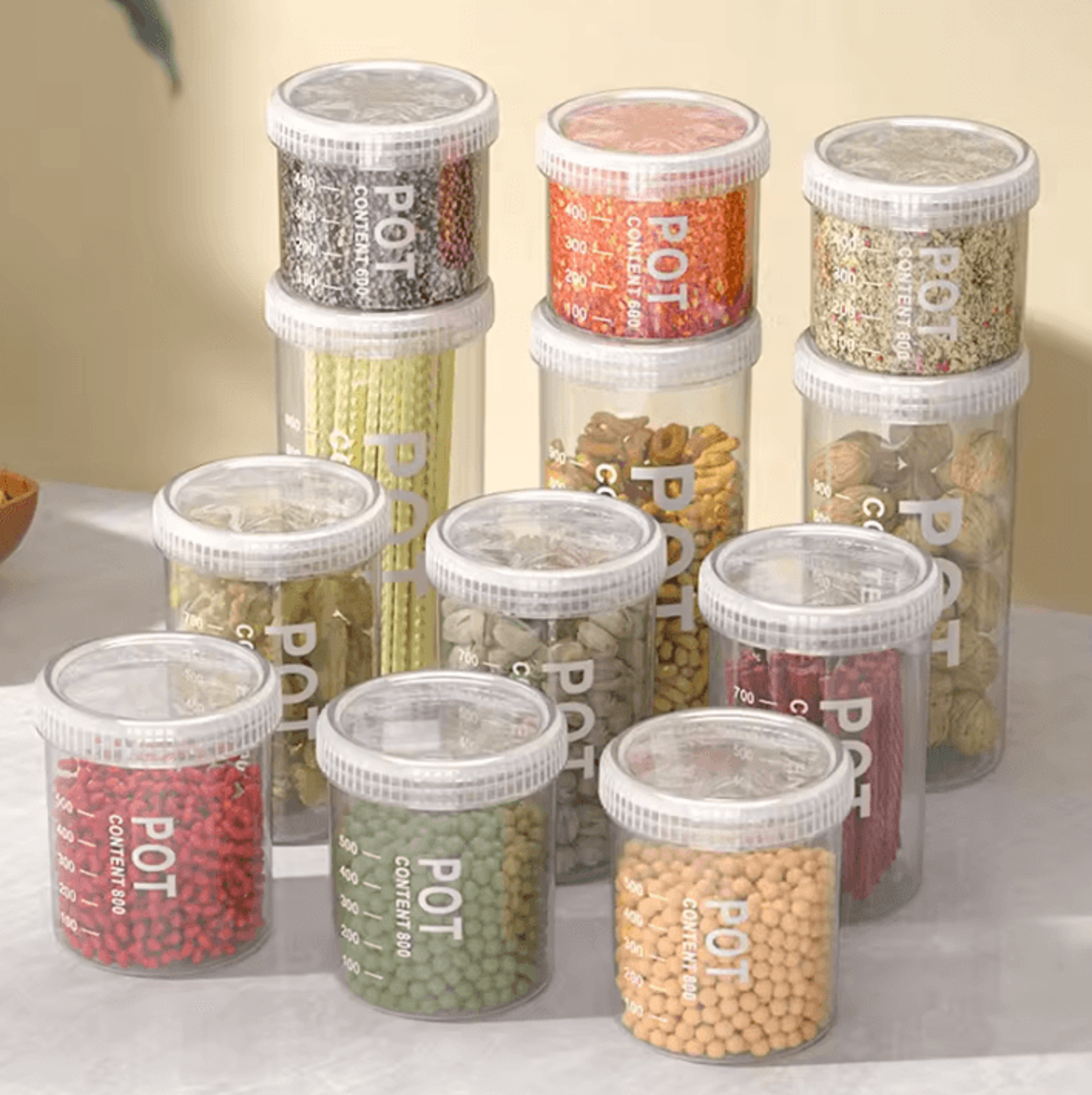 Grain Storage Containers  Sealed MoistureProof Kitchen Jar Organizer 0