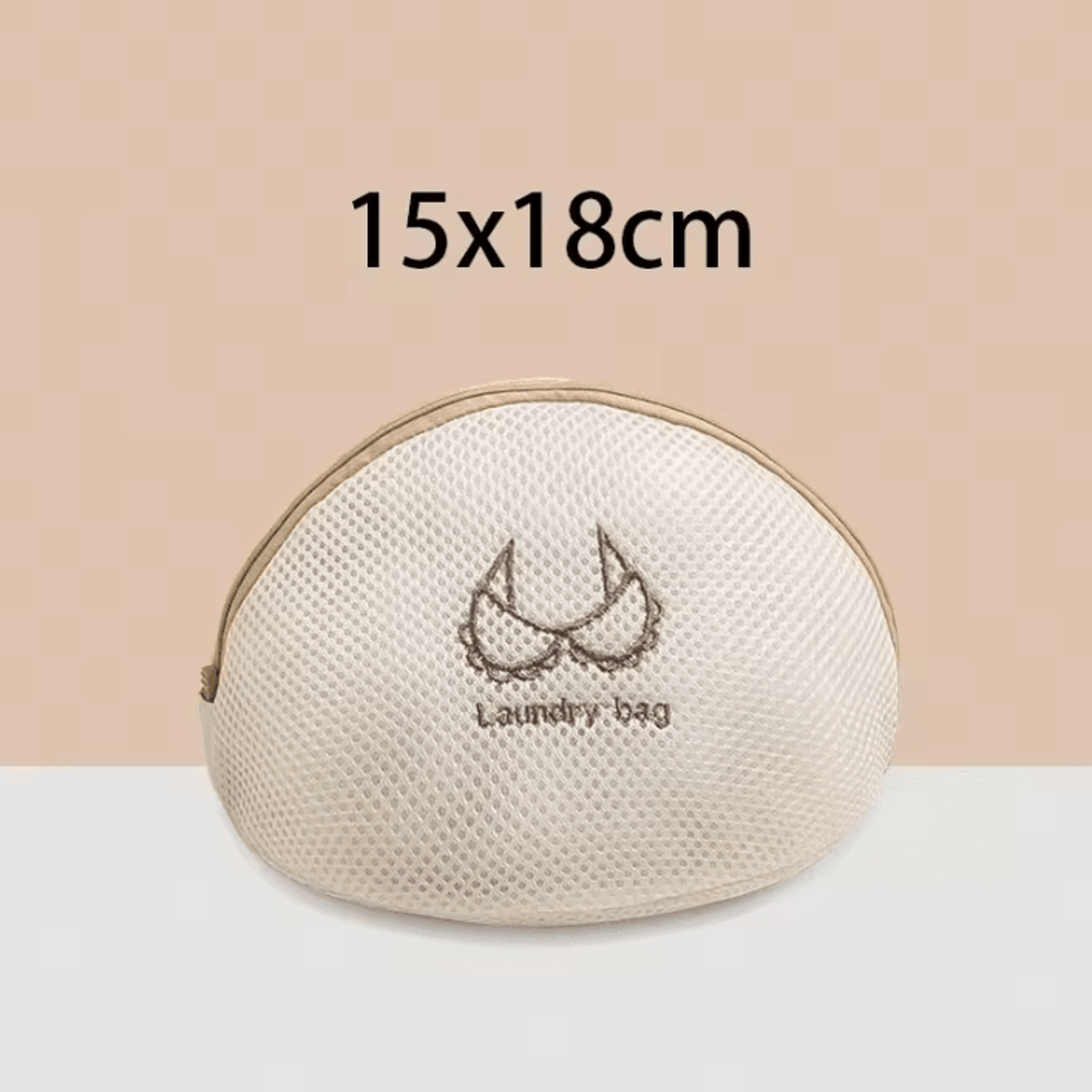 Laundry Bag For Clothes  Fine Mesh Beige Embroidery Washing Bags Set 10