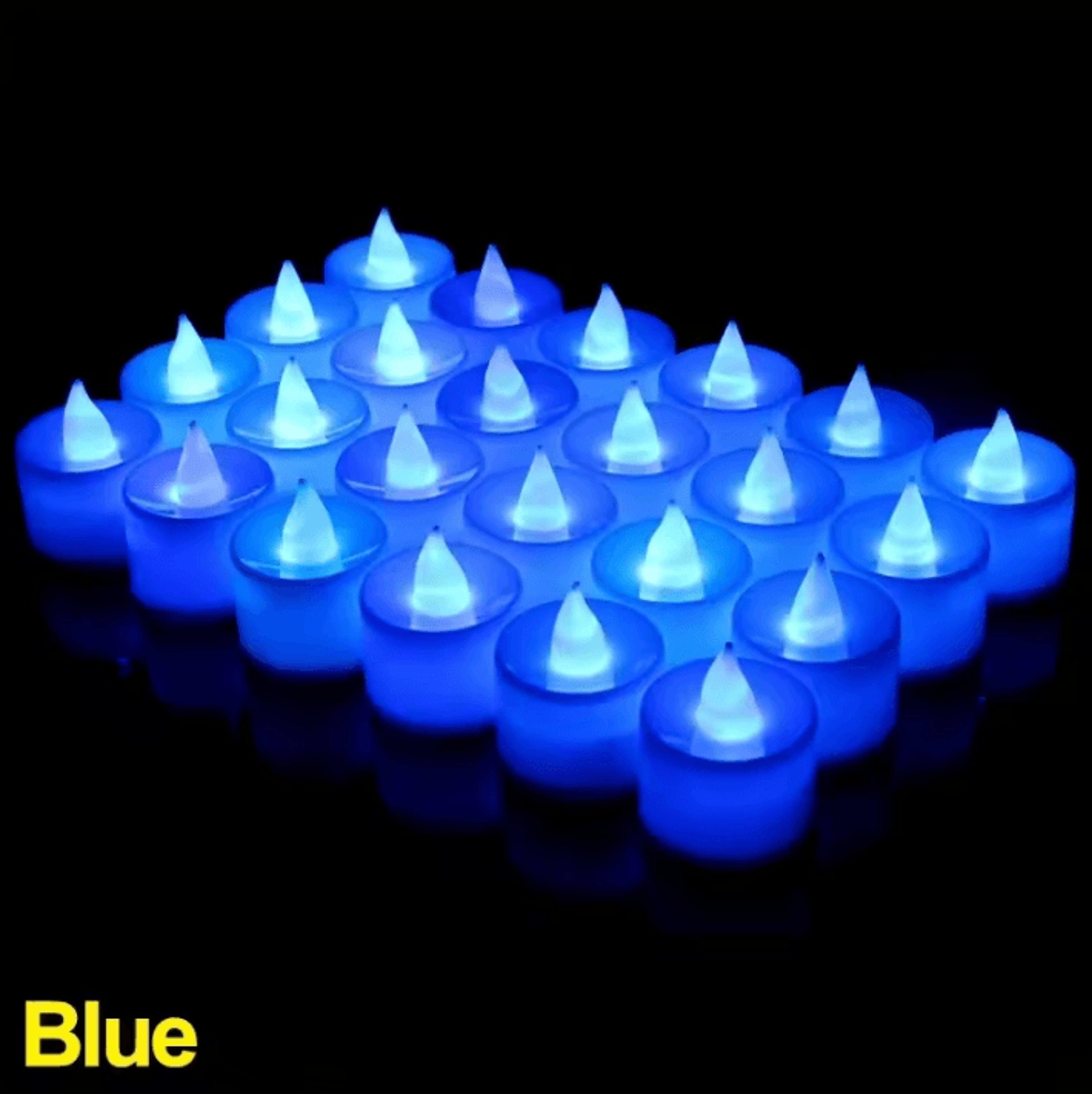 LED Flameless Candles  Colorful Battery Operated Tealight Set For Parties  Home Decor 8