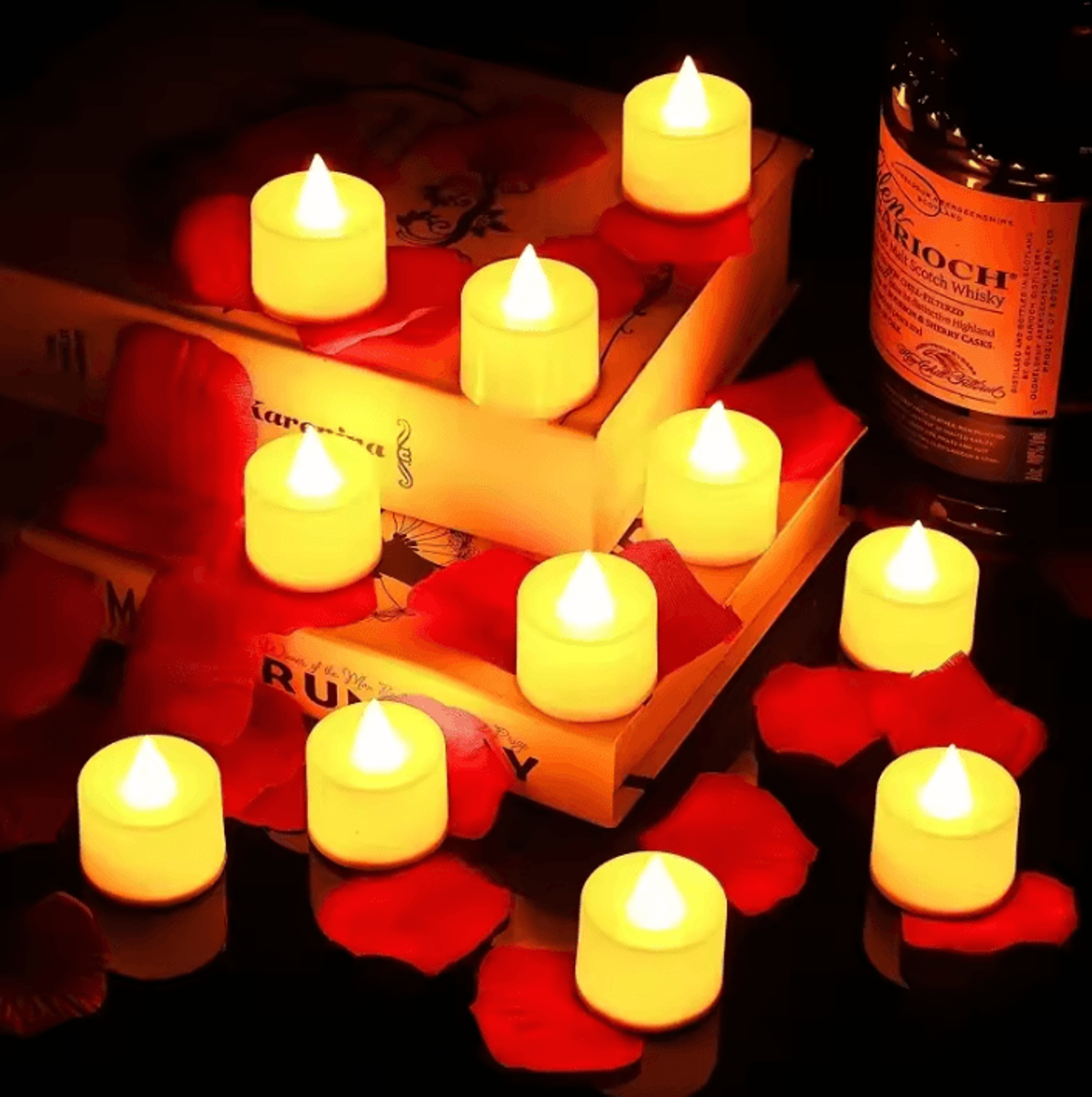 LED Flameless Candles  Colorful Battery Operated Tealight Set For Parties  Home Decor 2
