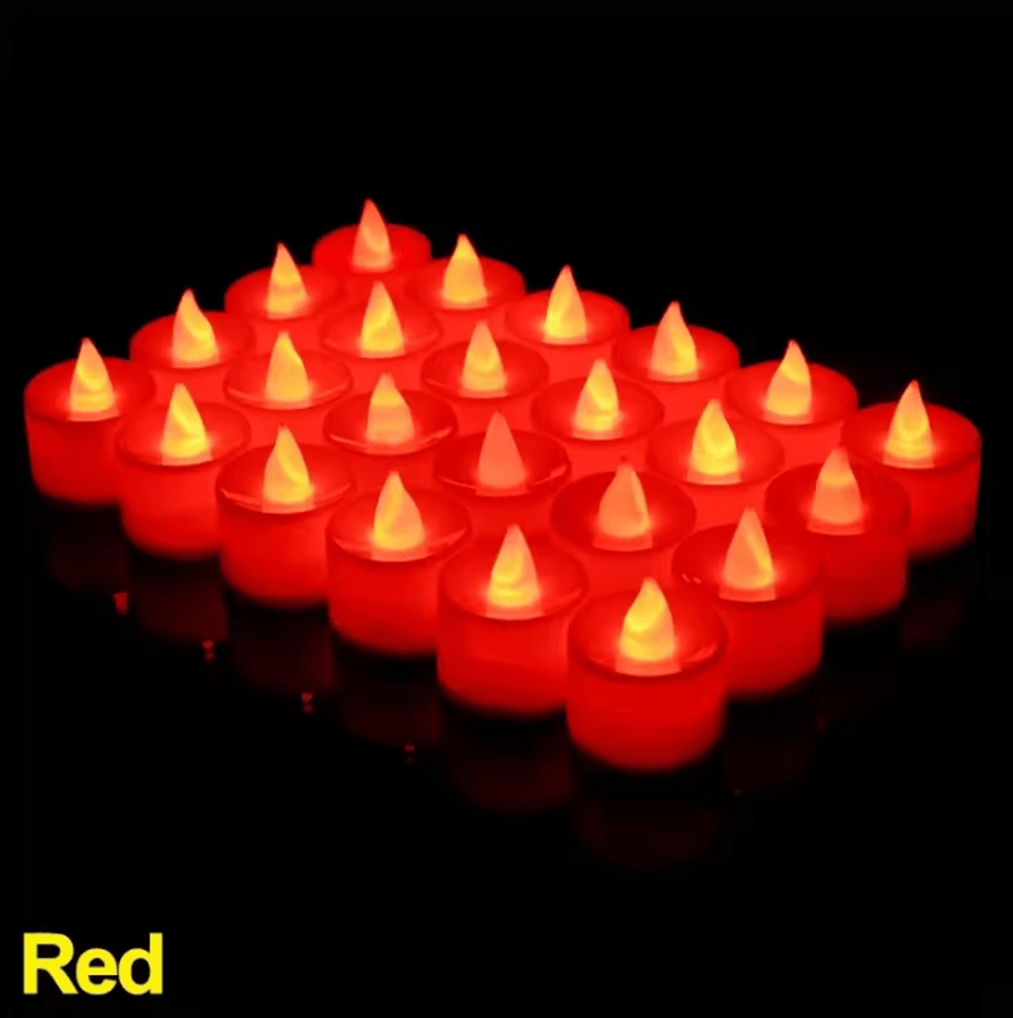 LED Flameless Candles  Colorful Battery Operated Tealight Set For Parties  Home Decor 6