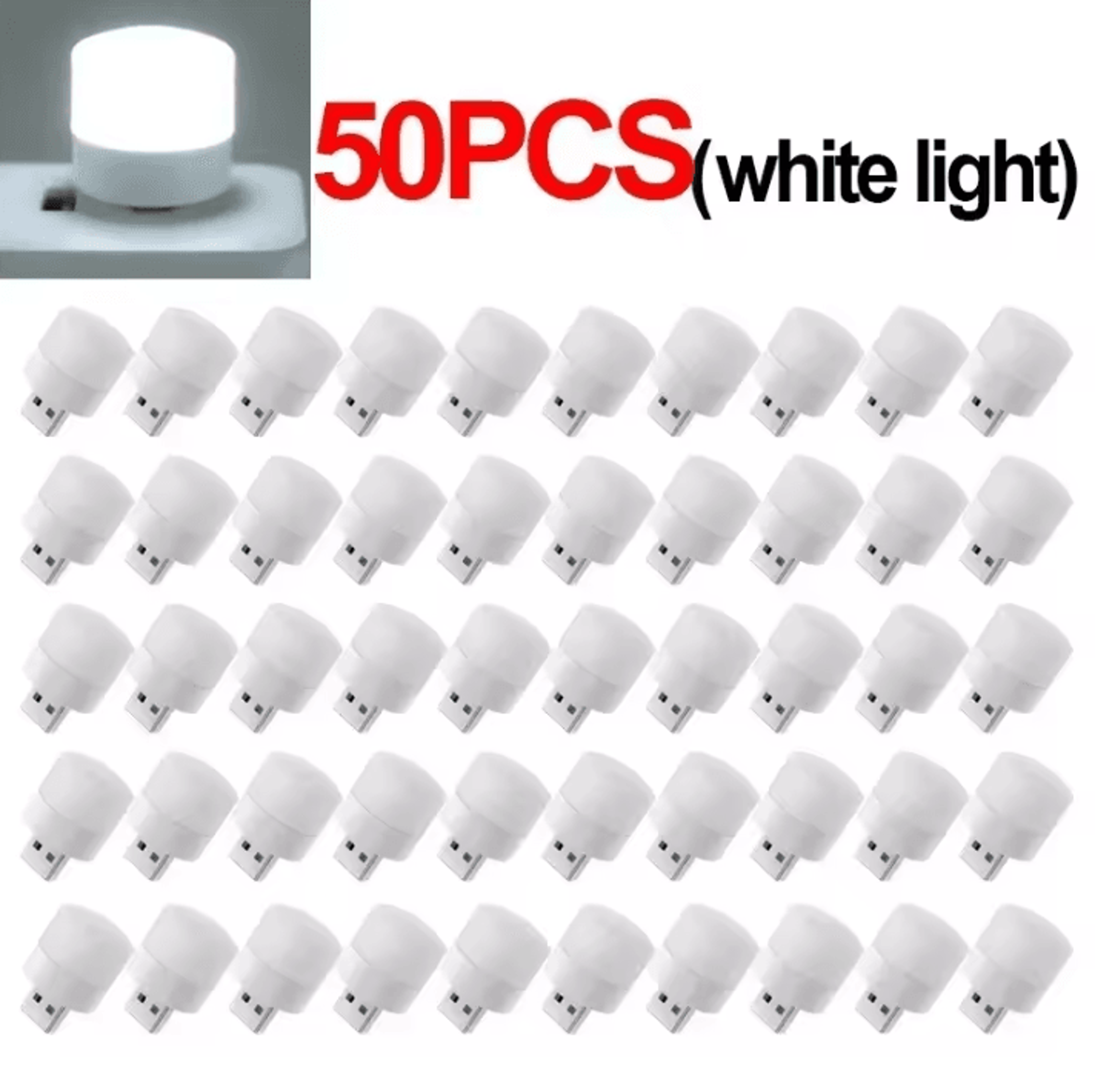 USB Night Light  Warm White Eye Protection Reading Lamp For Desk Bed And Travel 11