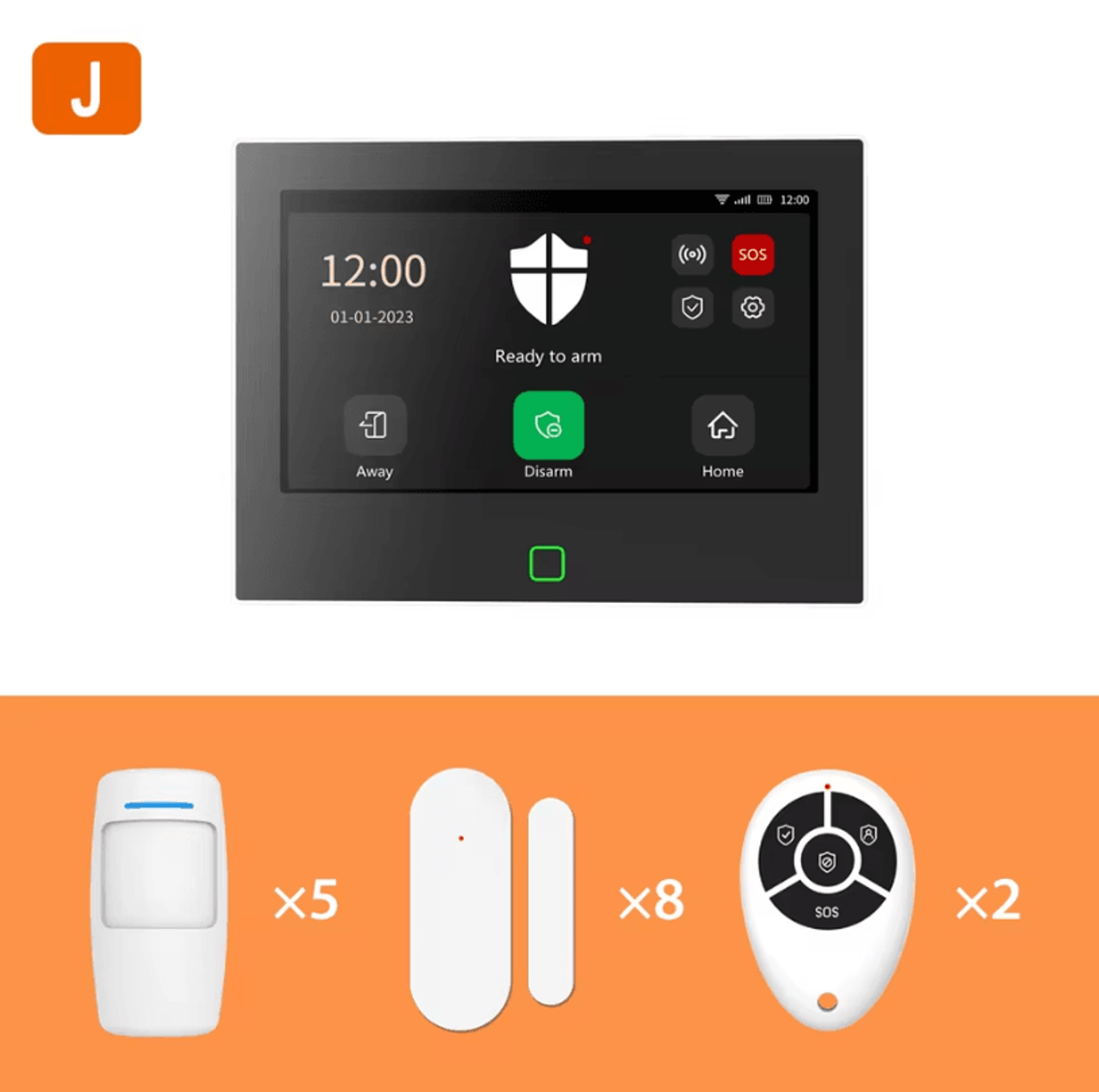 Smart Home Alarm System  7 Inches Wireless WiFi And 4G Security Protection Kit 11