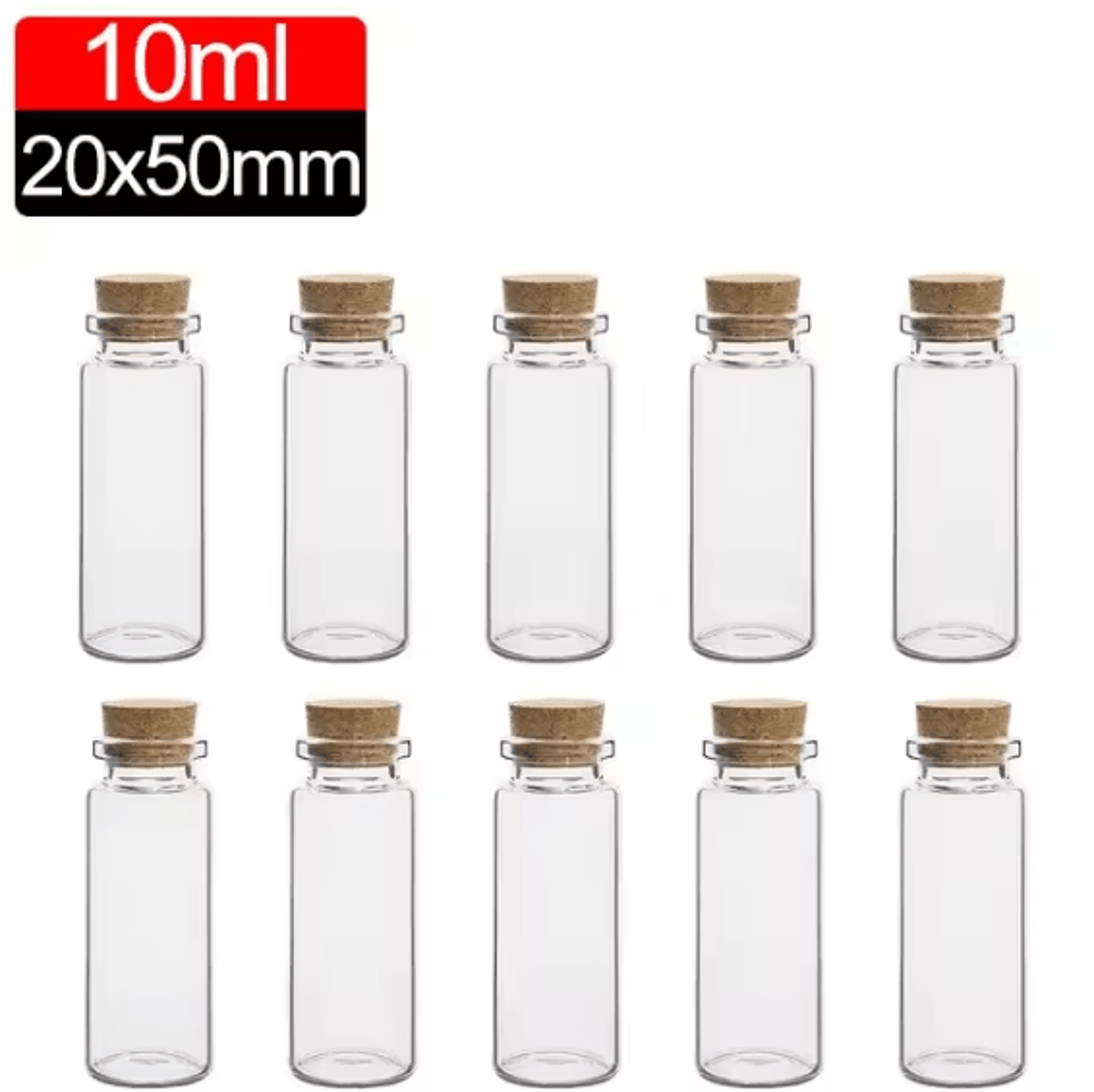 Mini Glass Bottles With Cork Stoppers  DIY Decoration Vials For Crafts And Messages 10