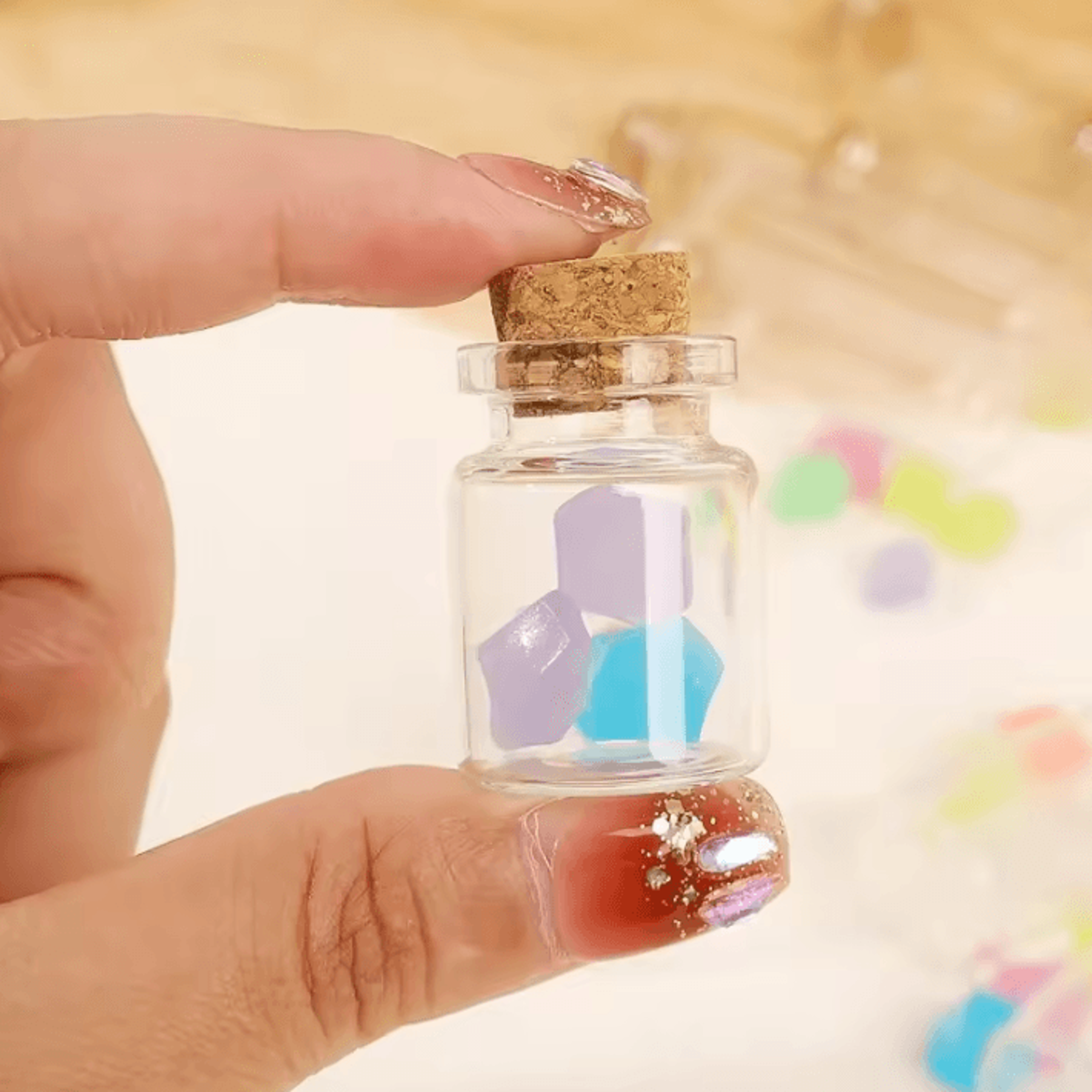 Mini Glass Bottles With Cork Stoppers  DIY Decoration Vials For Crafts And Messages 1