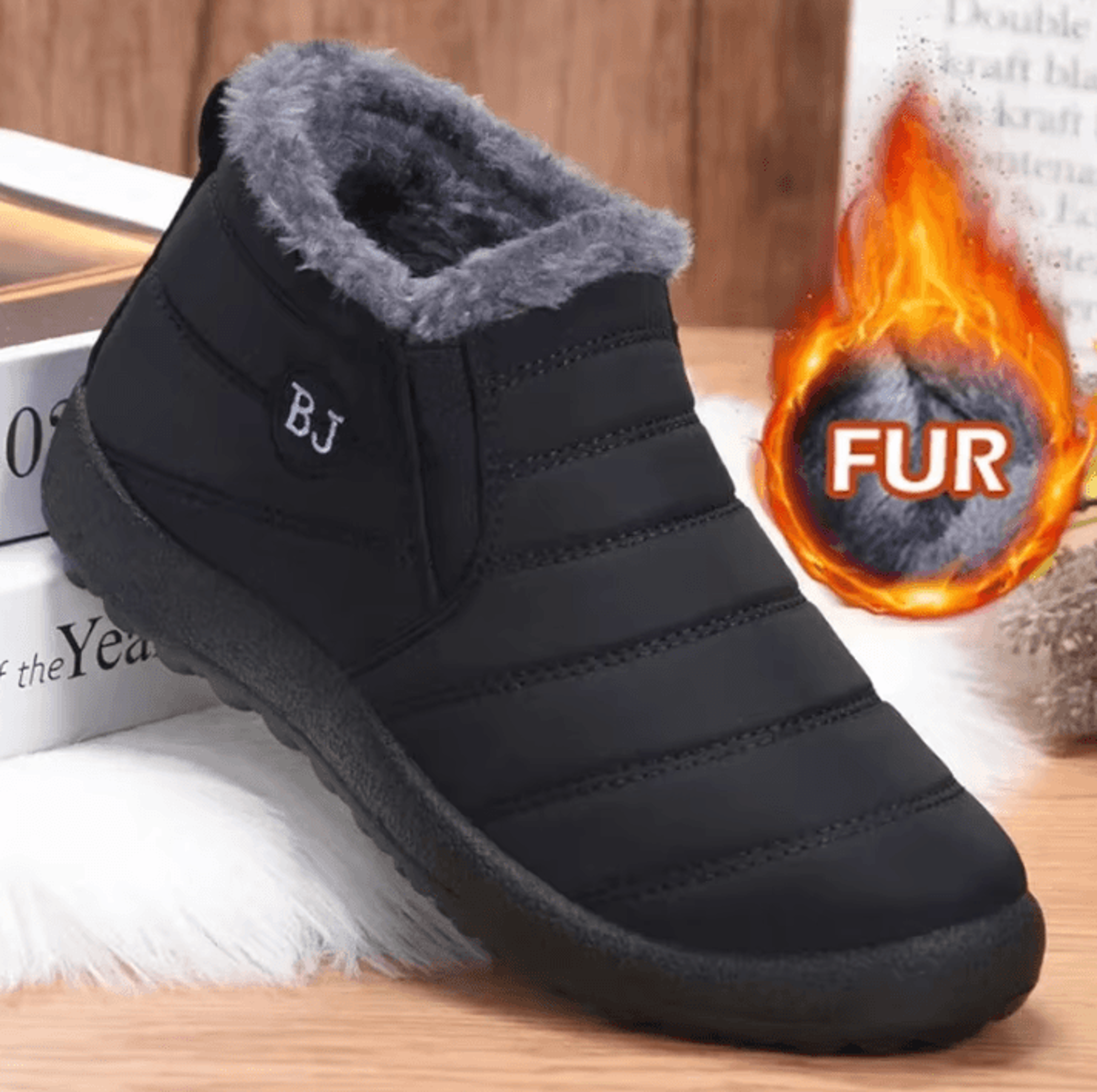 Waterproof Winter Boots For Women  Plush Snow Ankle Boot Shoes For Cold Weather 0