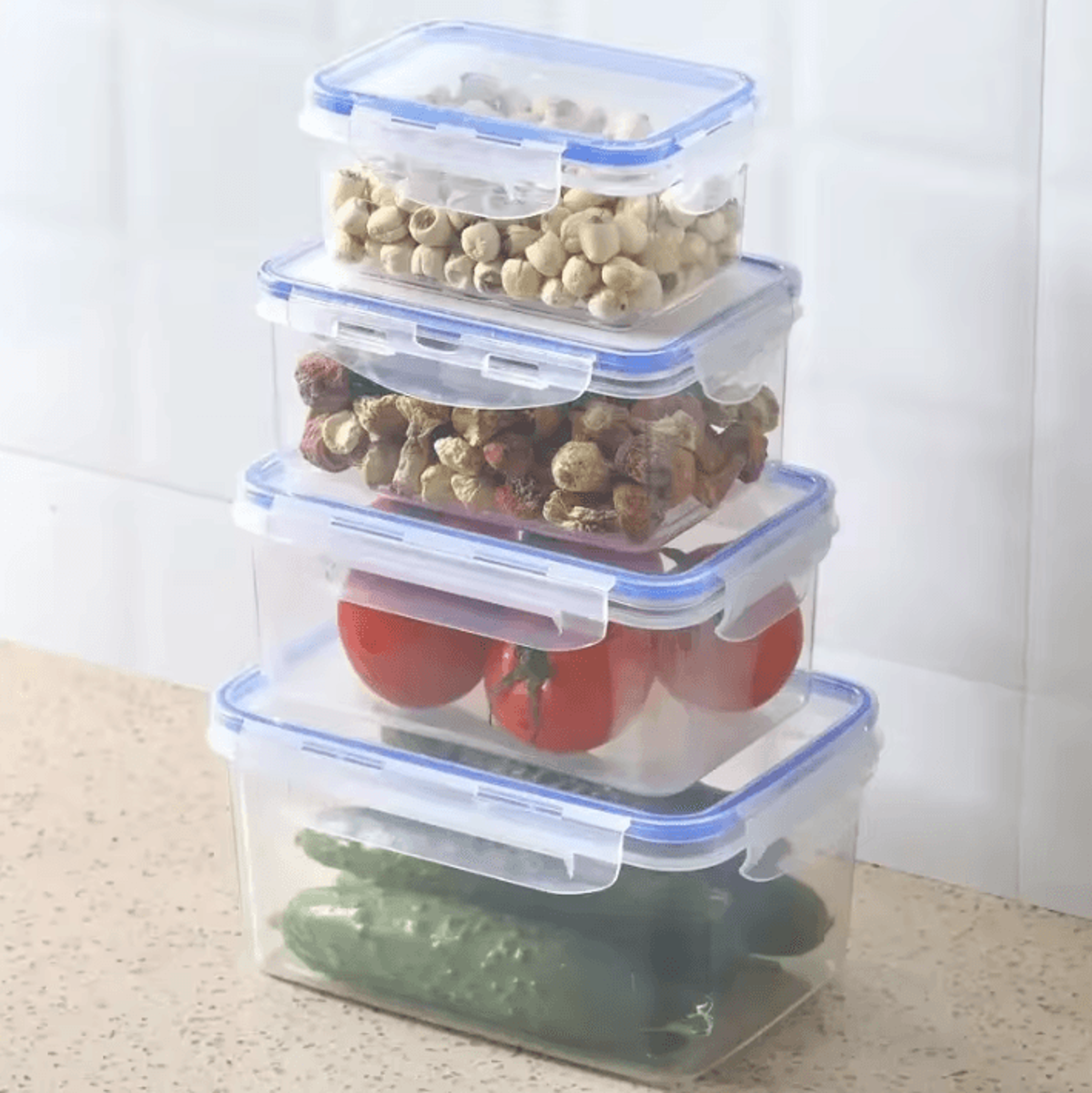 Sealed Rectangular Refrigerator Storage Box With Lid  Practical Kitchen And Lunch Storage Solution 4