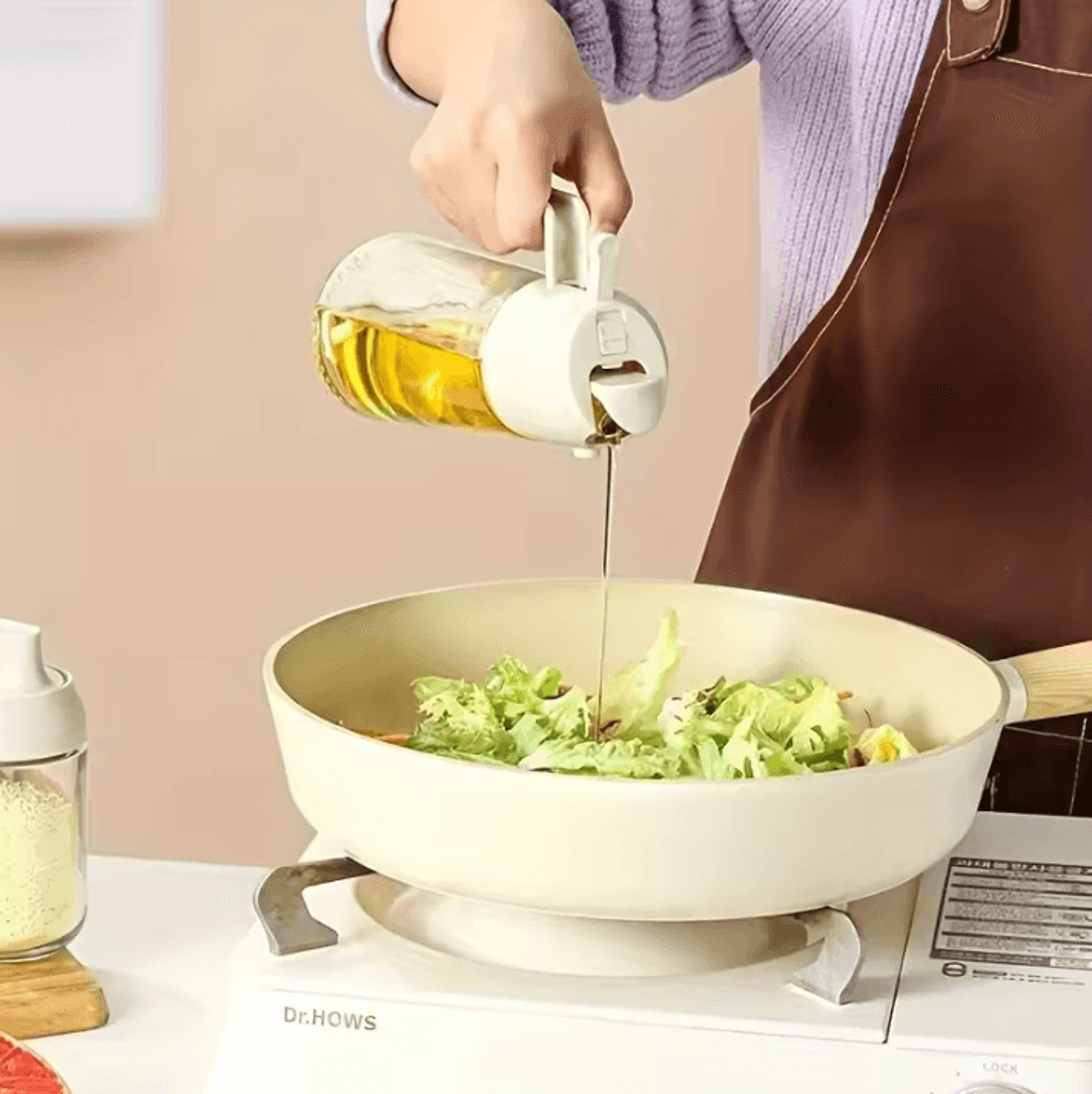 Kitchen Household Oil Spray Bottle  Dual Oil Mist Sprayer For Air Fryer And Cooking 3