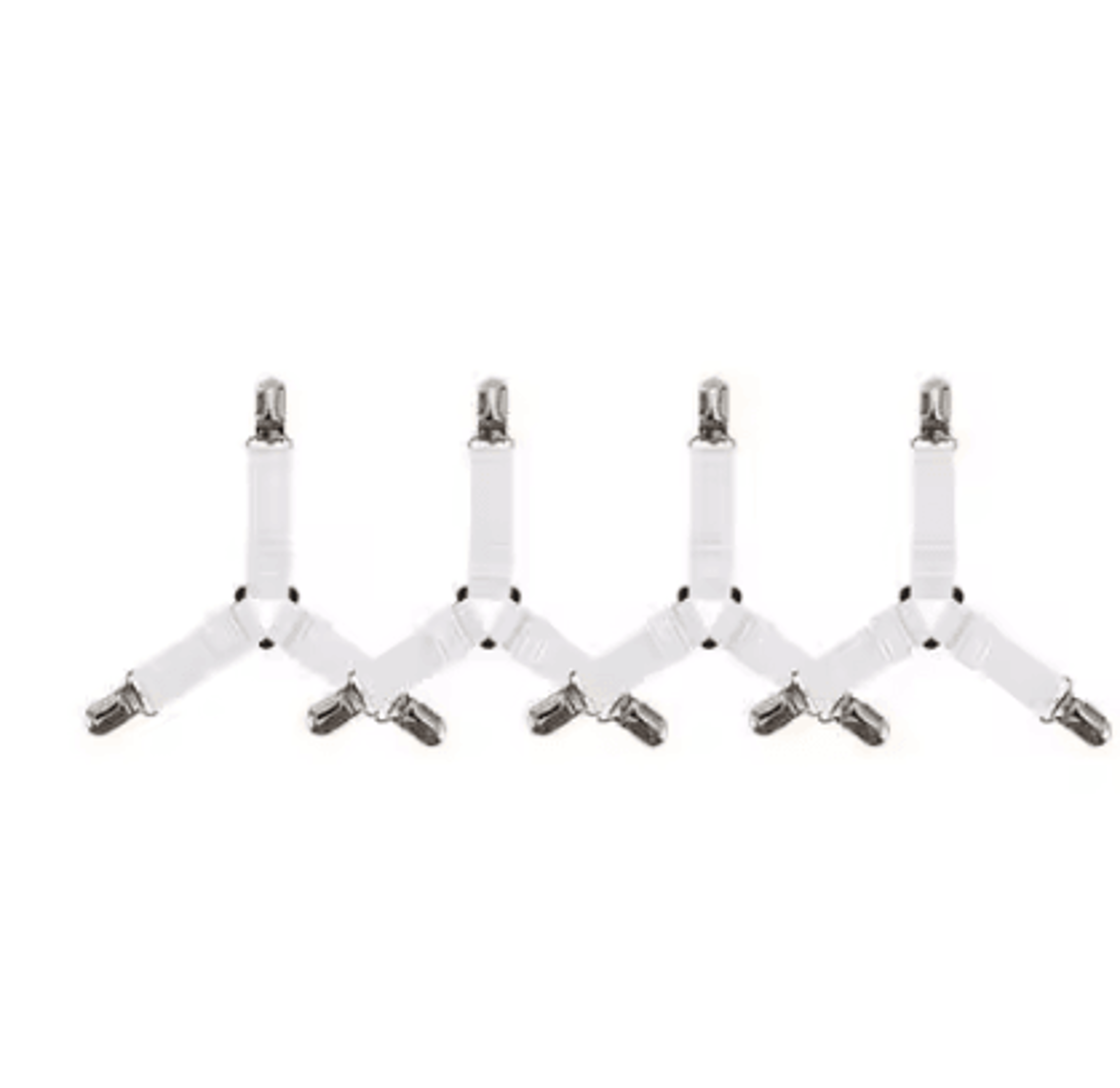 4Piece Adjustable Bed Sheet Fasteners  Secure Mattress Cover Clip Straps 5