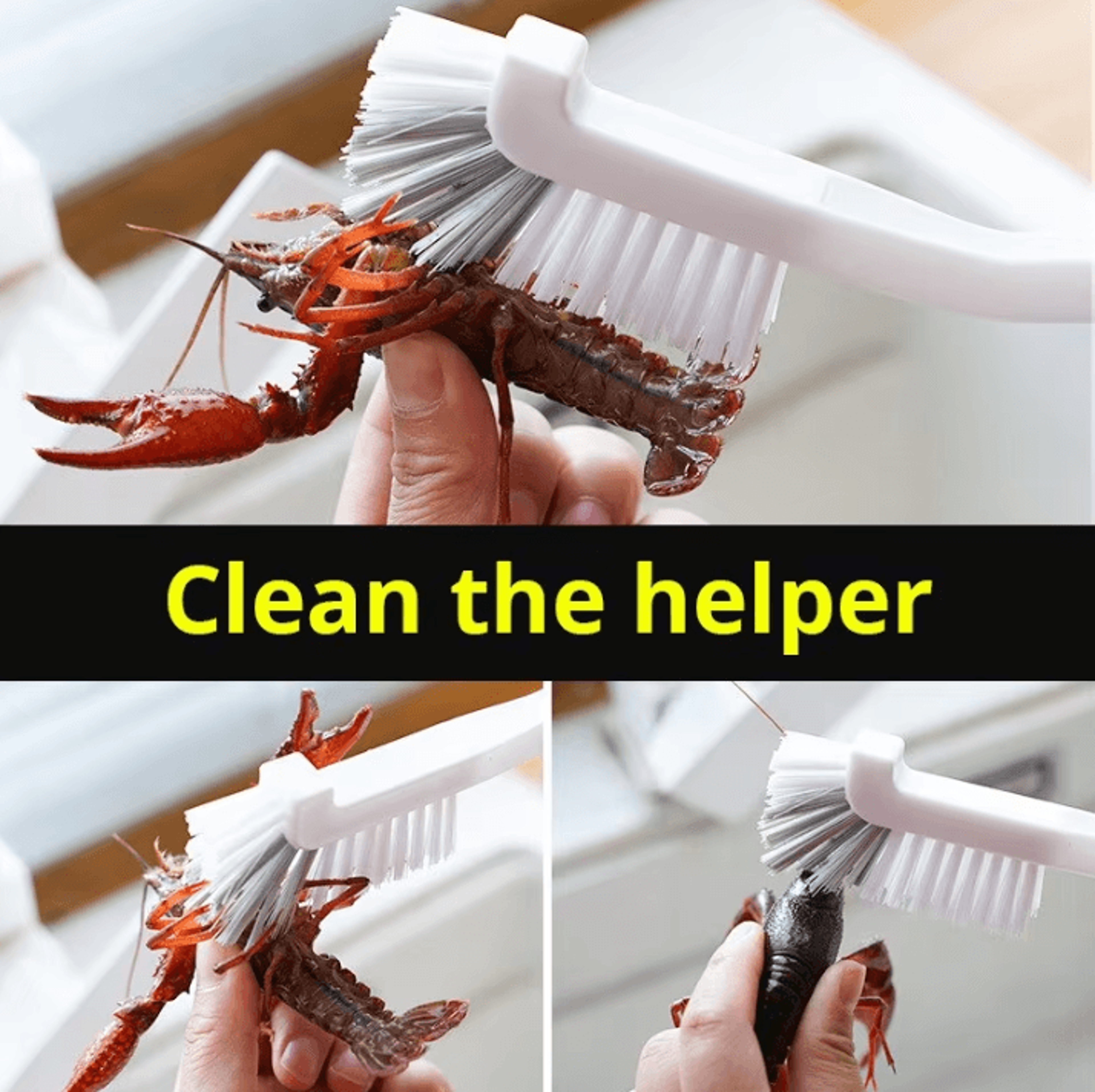 Japanese Style Long Handle Sink Cleaning Brush  Elbow Cup  Crevice Cleaner 3