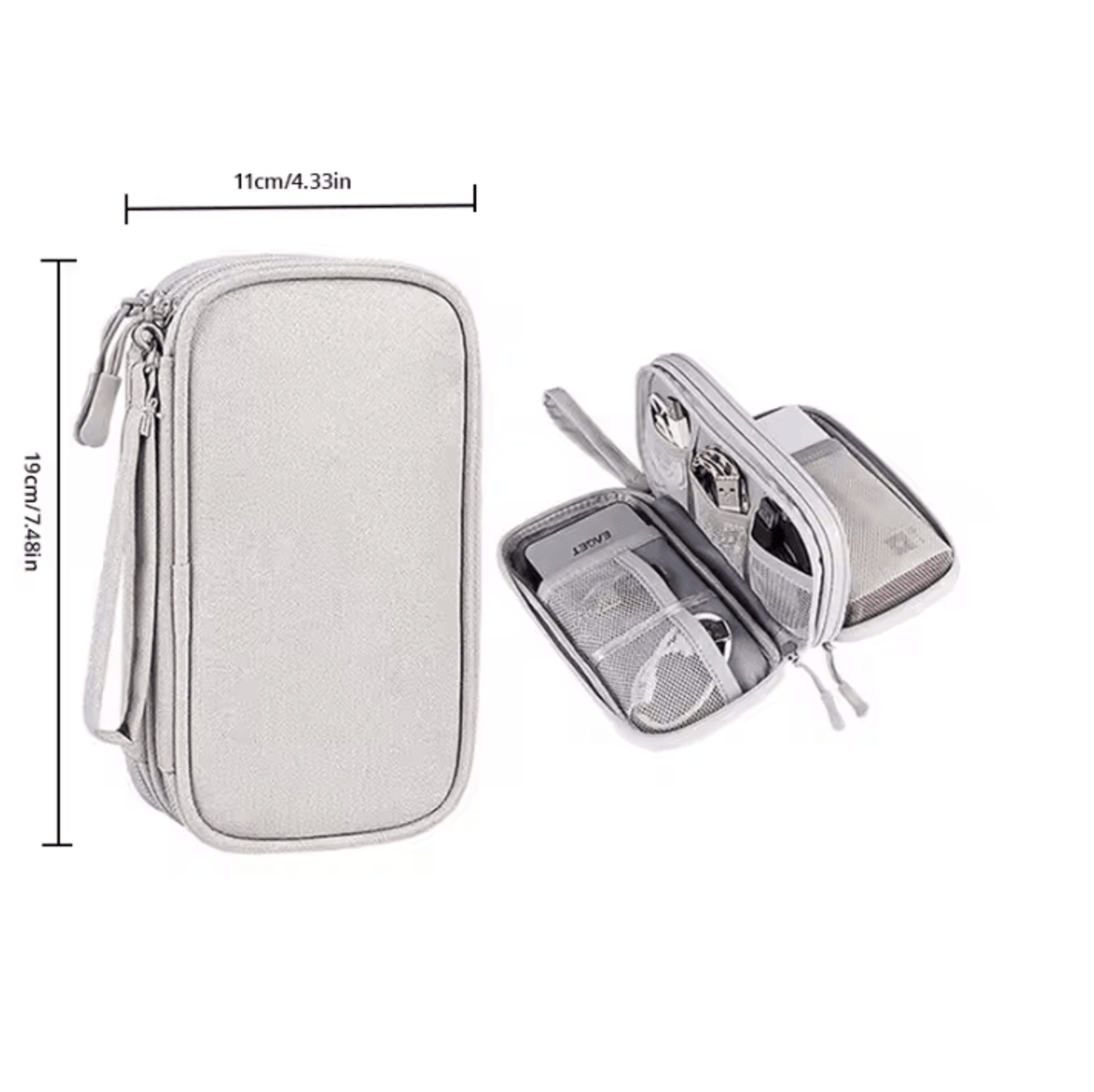 Compact Travel Digital Gear Organizer  Tech Accessories Storage Bag 4