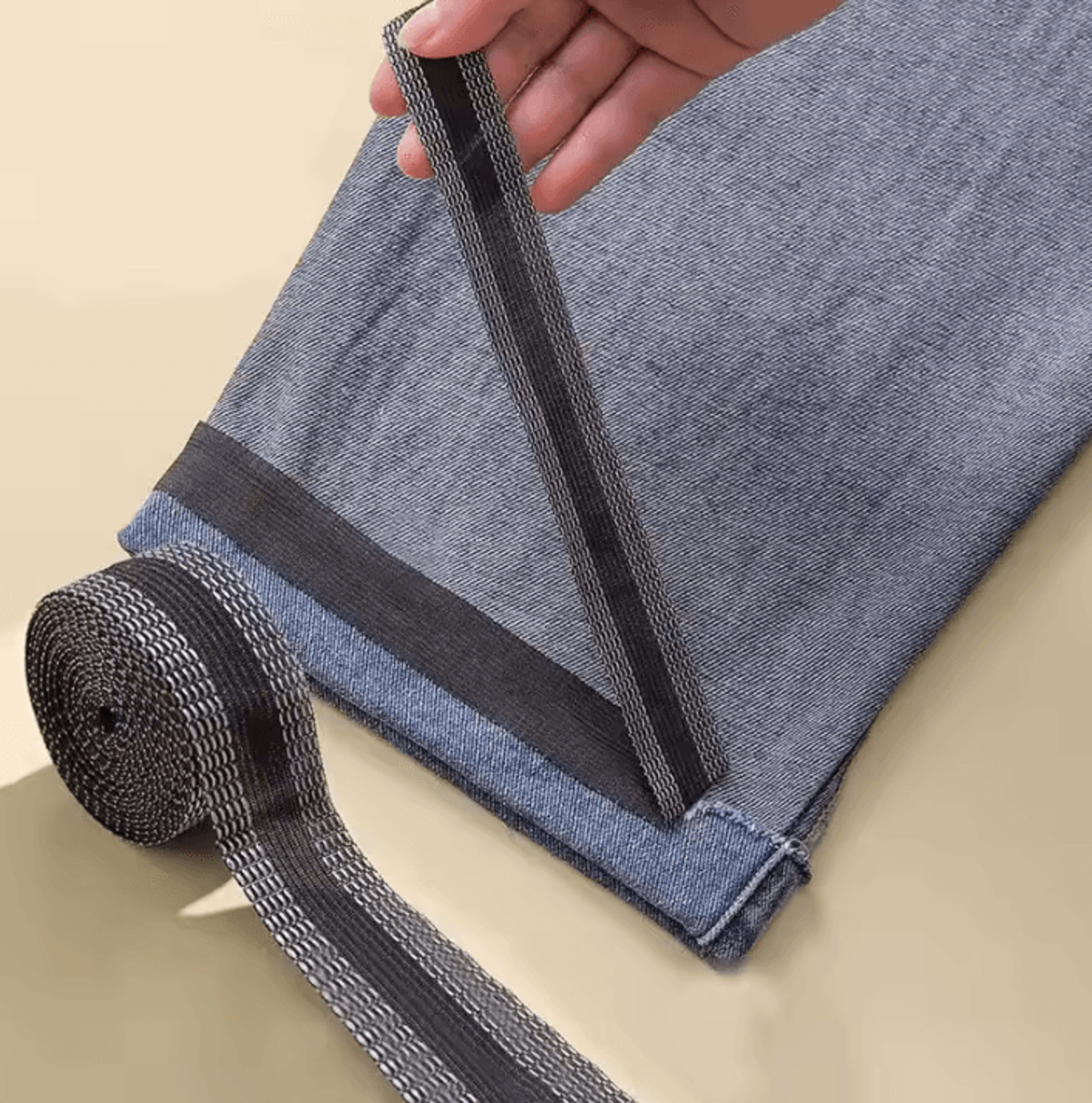 DIY IronOn Pants Hem Tape  SelfAdhesive Fabric Repair For Jeans  Clothing 0