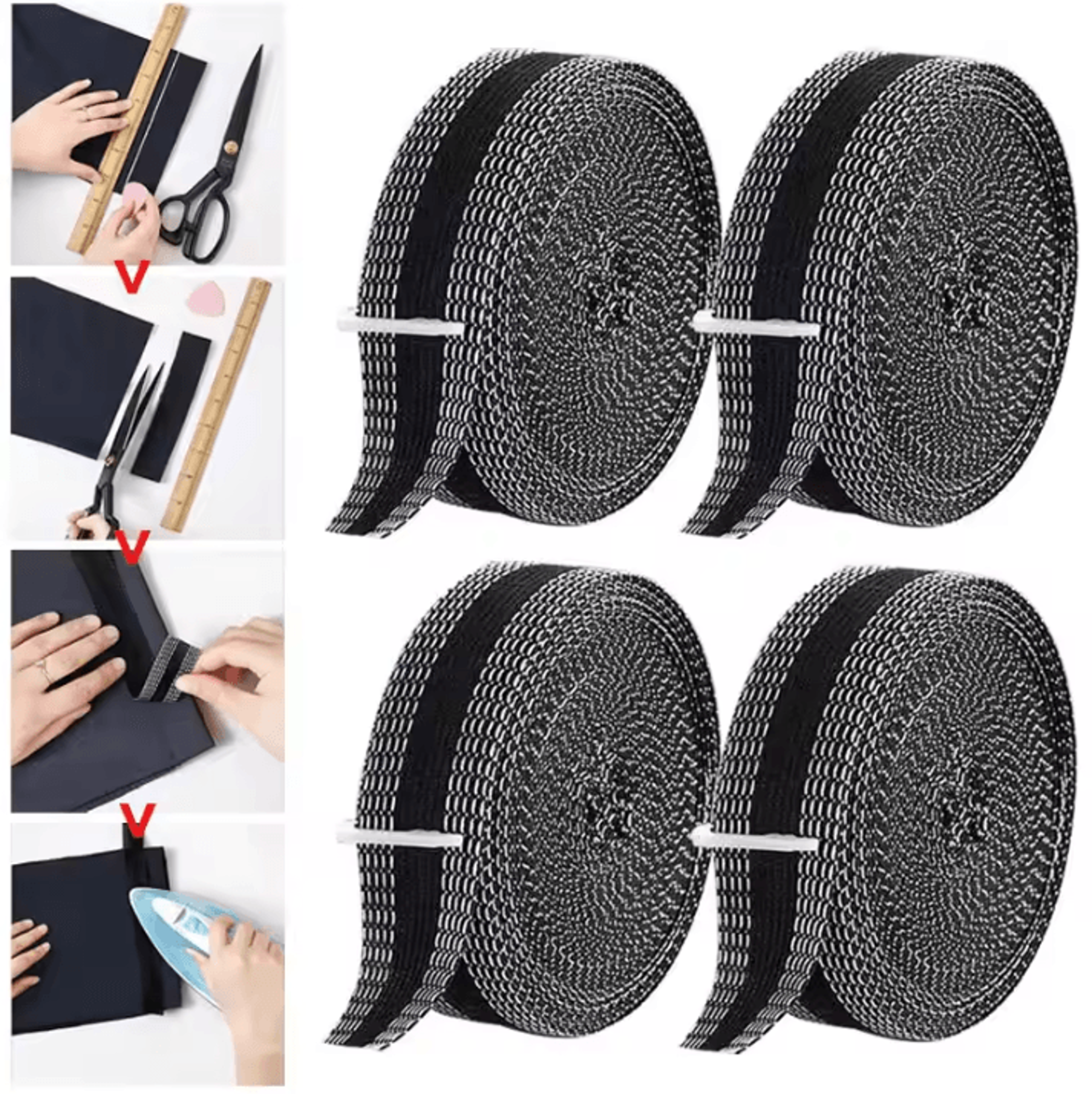 DIY IronOn Pants Hem Tape  SelfAdhesive Fabric Repair For Jeans  Clothing 5