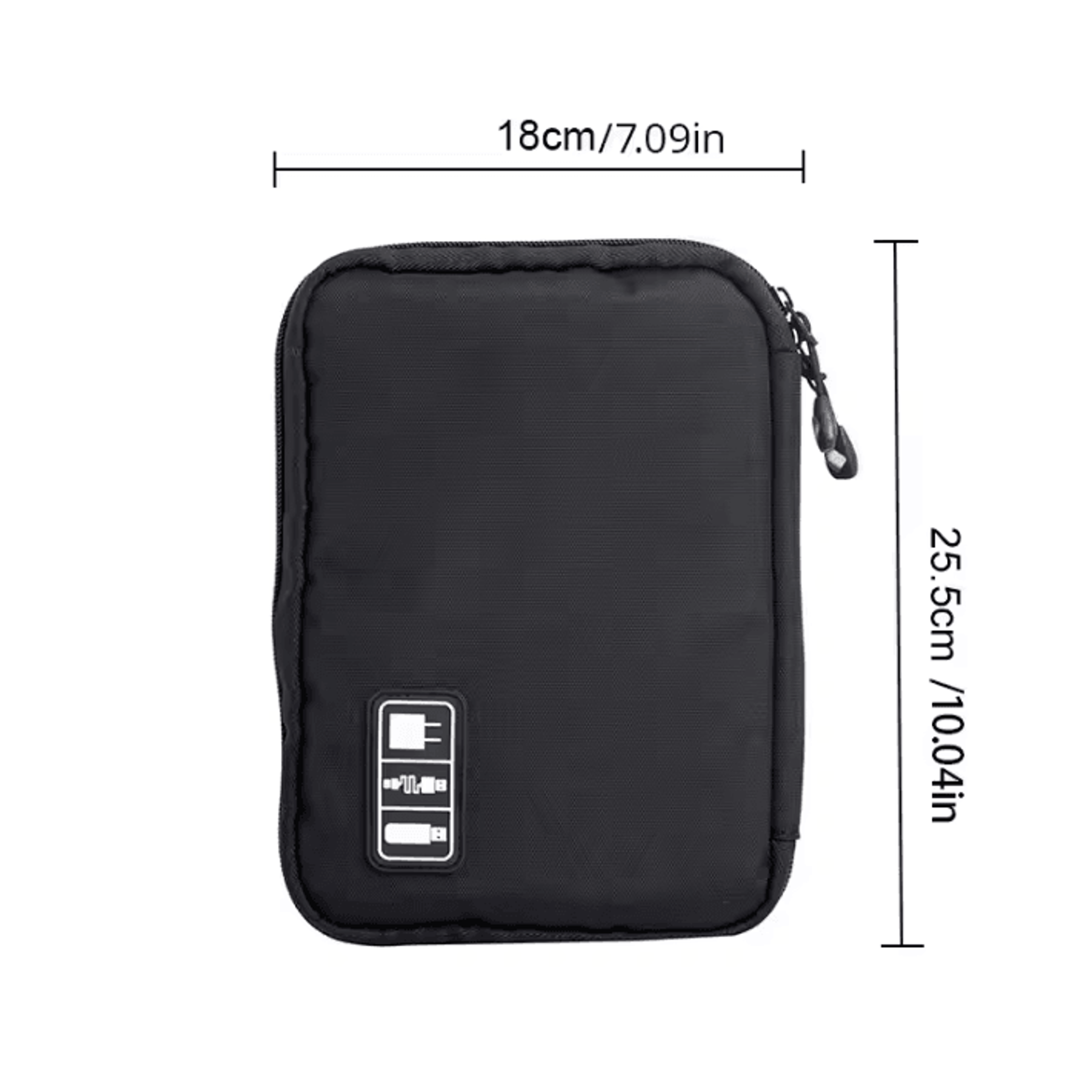 Portable Electronic Accessory Organizer Bag  USB  Charger Storage 4
