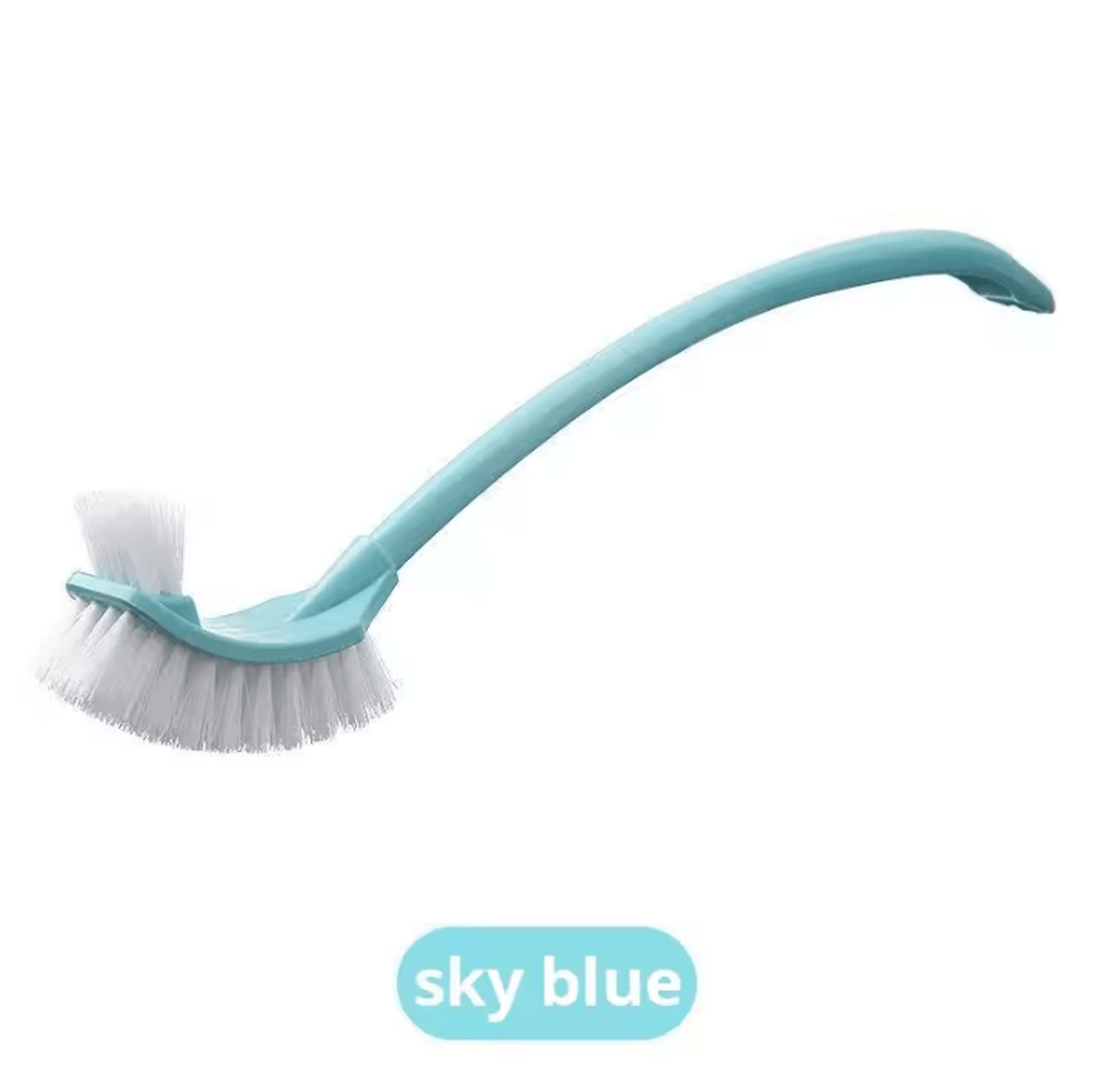 MultiFunction DoubleHead Toilet Brush  Long Handle Bathroom Cleaning Tool 6