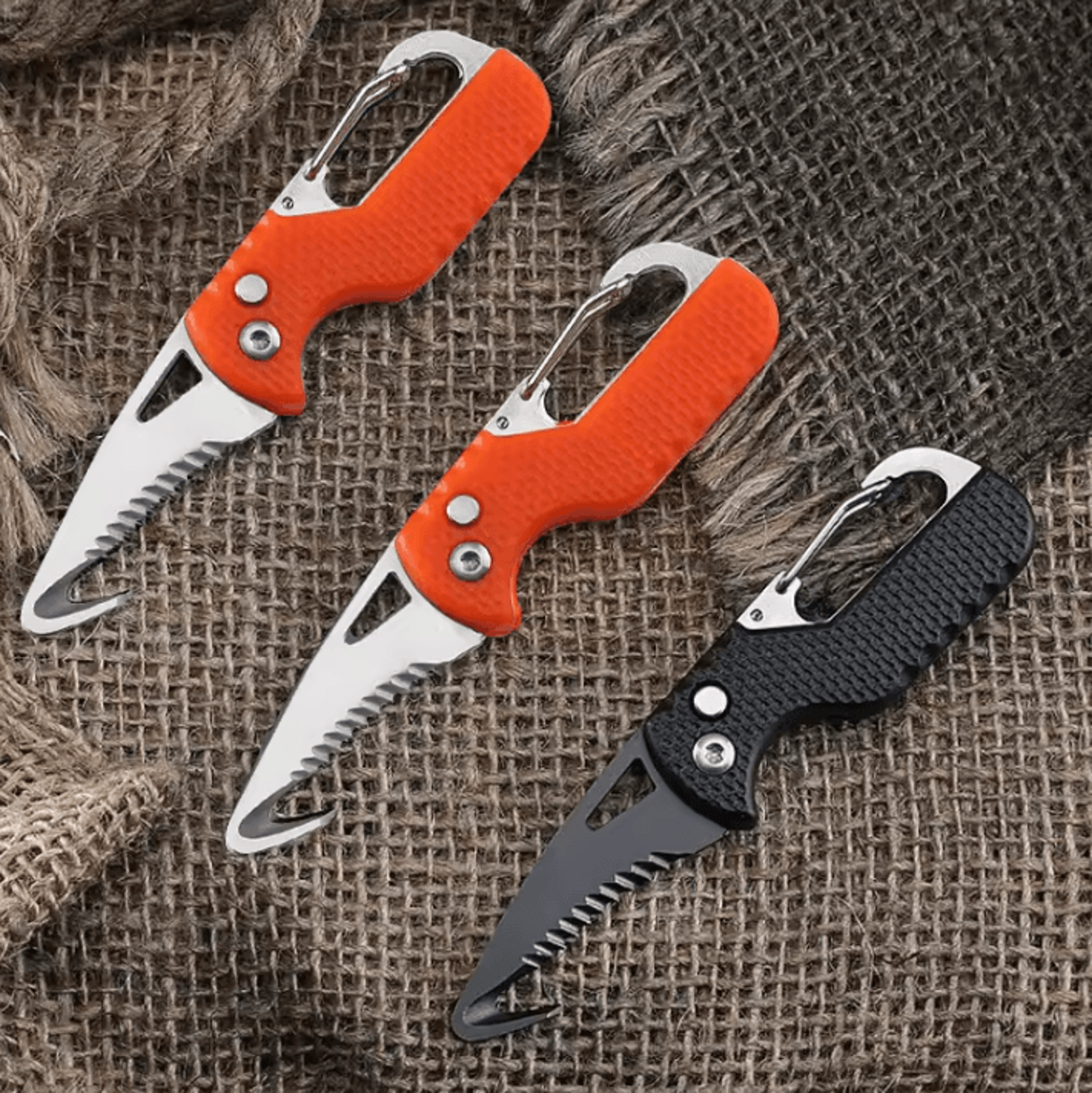 Portable MultiFunctional Parcel Knife Keychain  Serrated Hook Box Opener 0