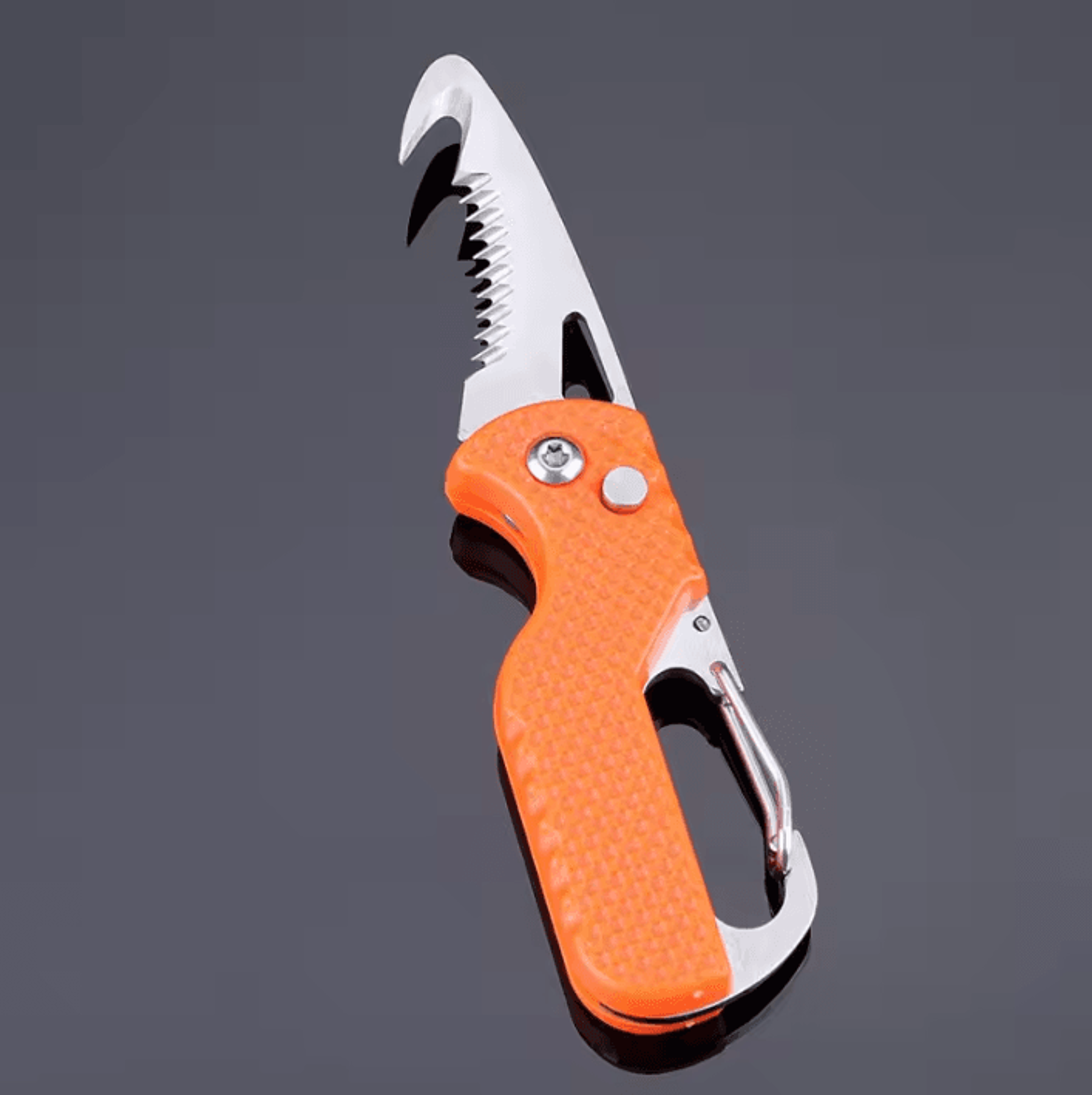 Portable MultiFunctional Parcel Knife Keychain  Serrated Hook Box Opener 2