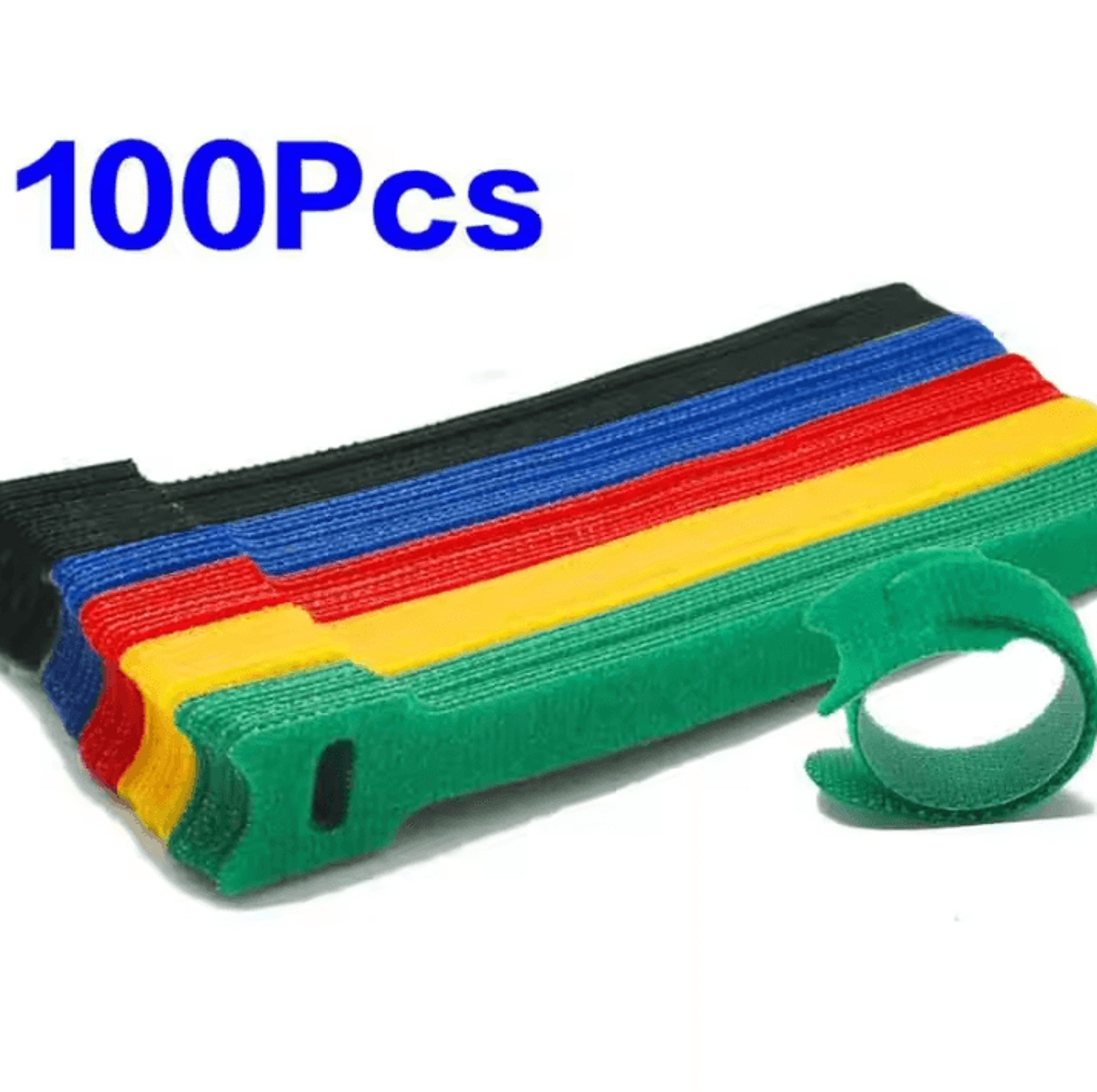 Reusable Detachable Cable Ties  50100PCS Colored Nylon Loop Wraps For Wire  Cable Organization 6