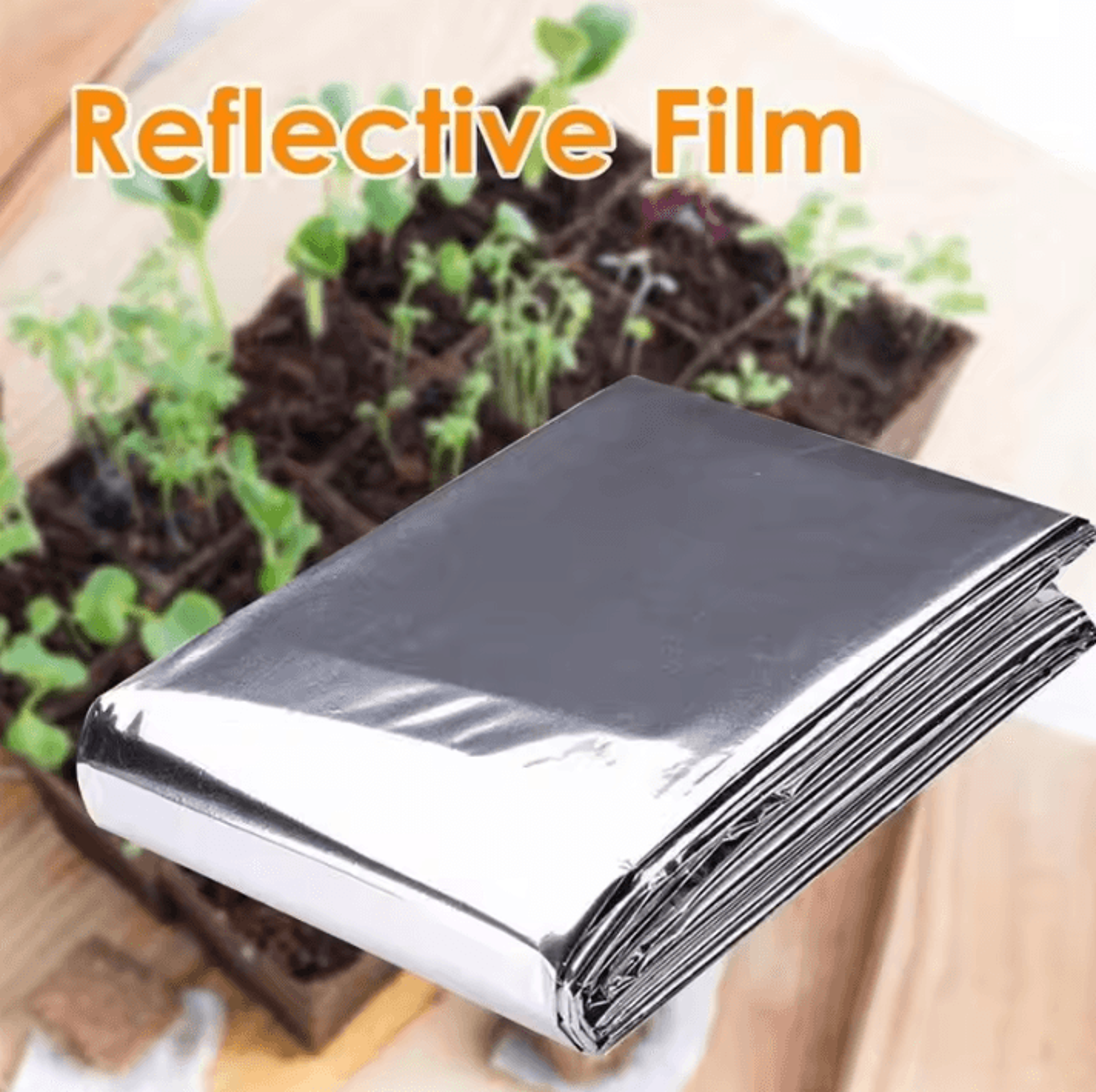 High Reflective Polyester Film Sheet 8268 By 5118 In  Silver Grow Tent Reflective Mylar Liner 2