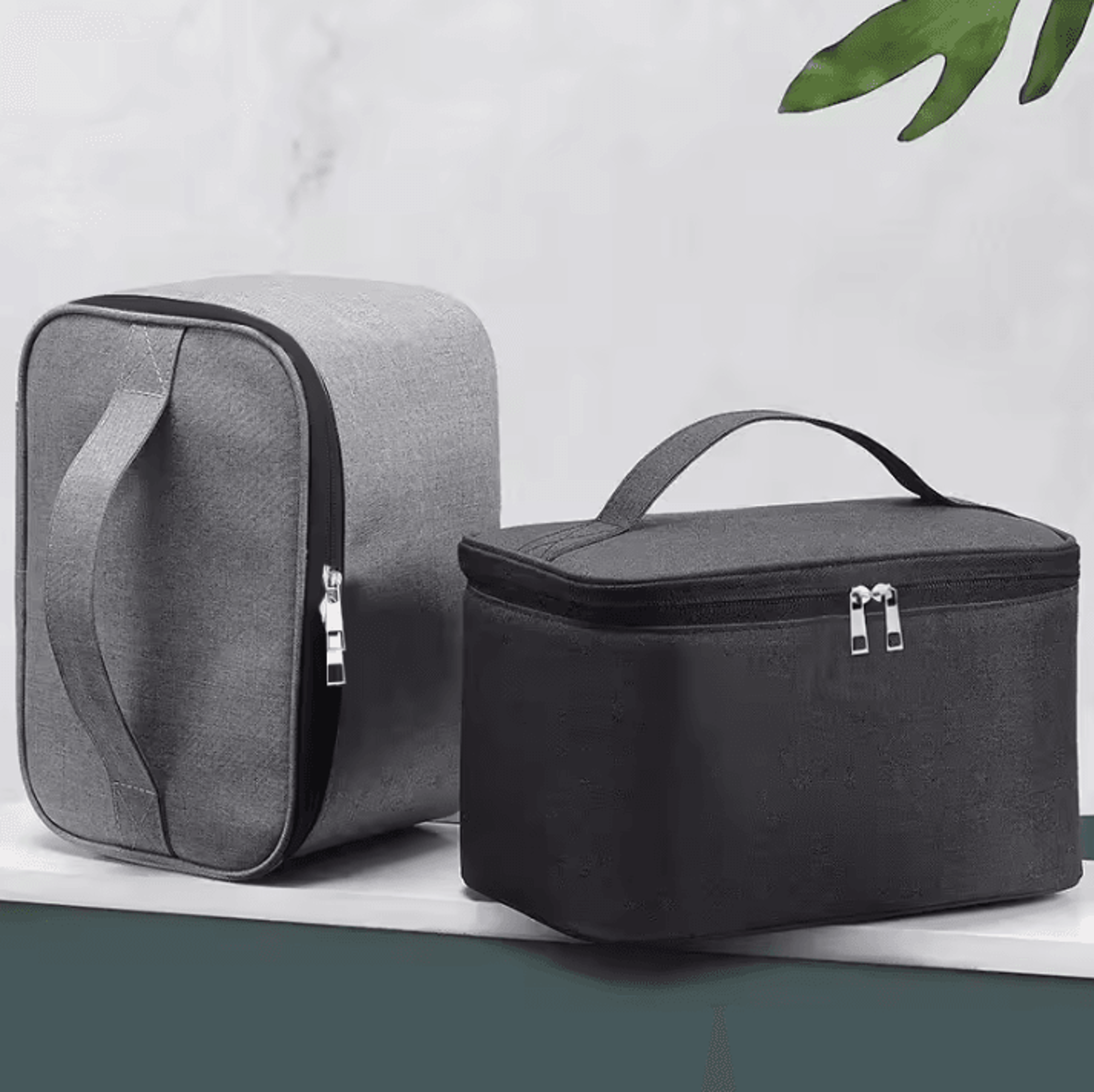 Double Layer Mens Toiletry Bag  Large Capacity Oxford Travel Cosmetic Pouch 0