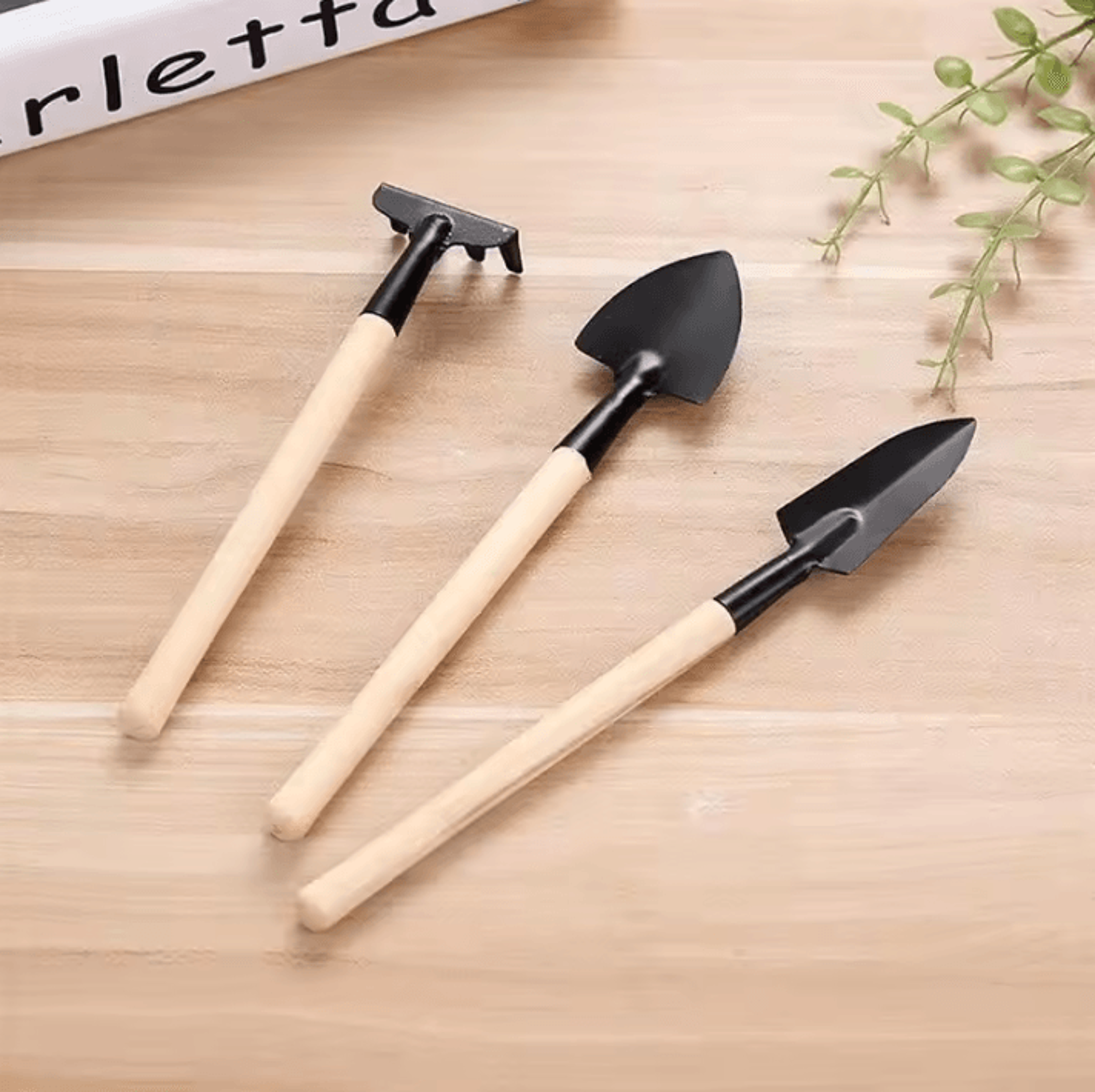 3Piece Mini Garden Tools Set  MultiFunction Handheld Soil Shovel  Harrow Kit 3