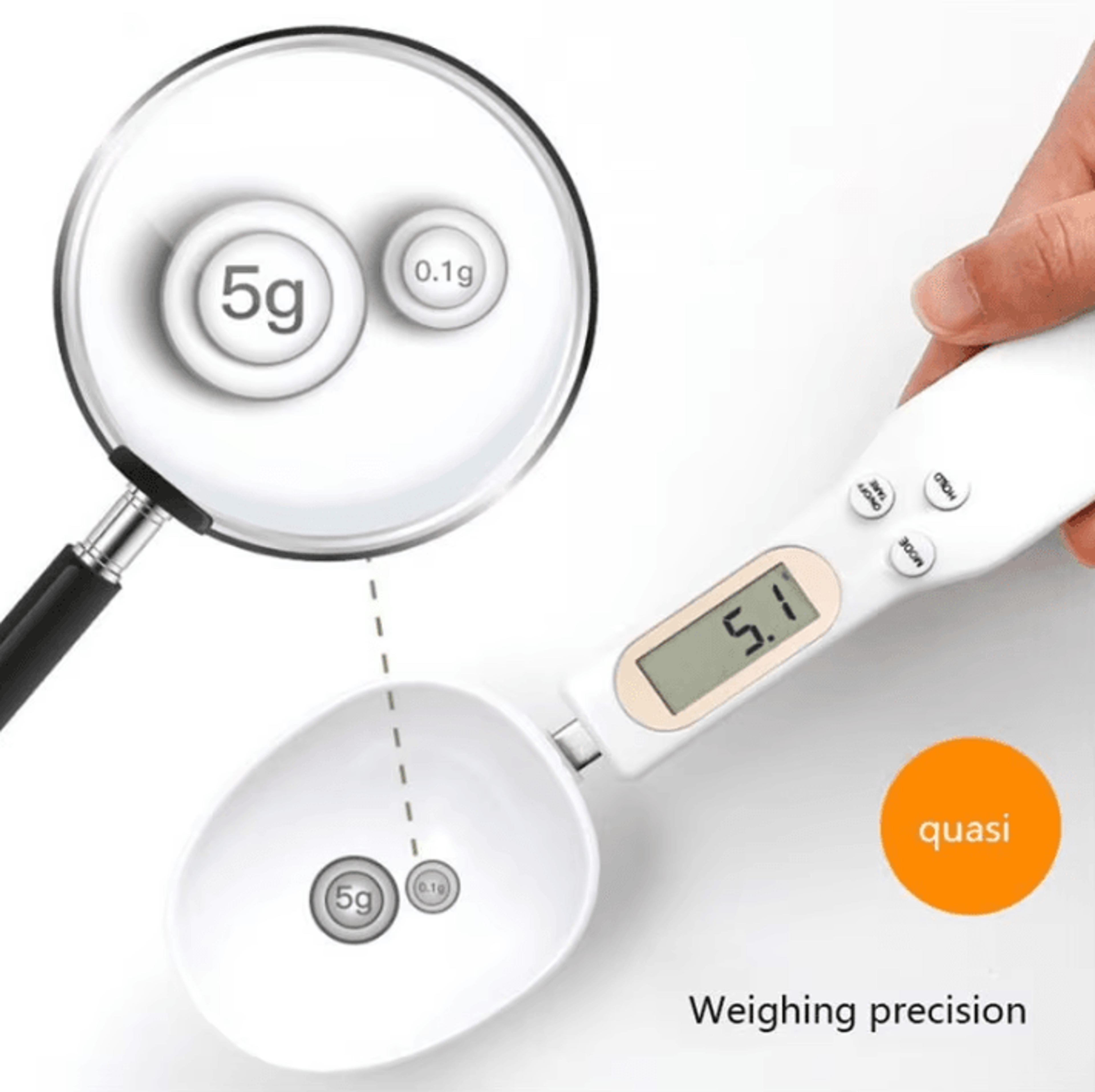 Digital Electronic Measuring Spoon  Kitchen Scale For Coffee Baking  Cooking 3