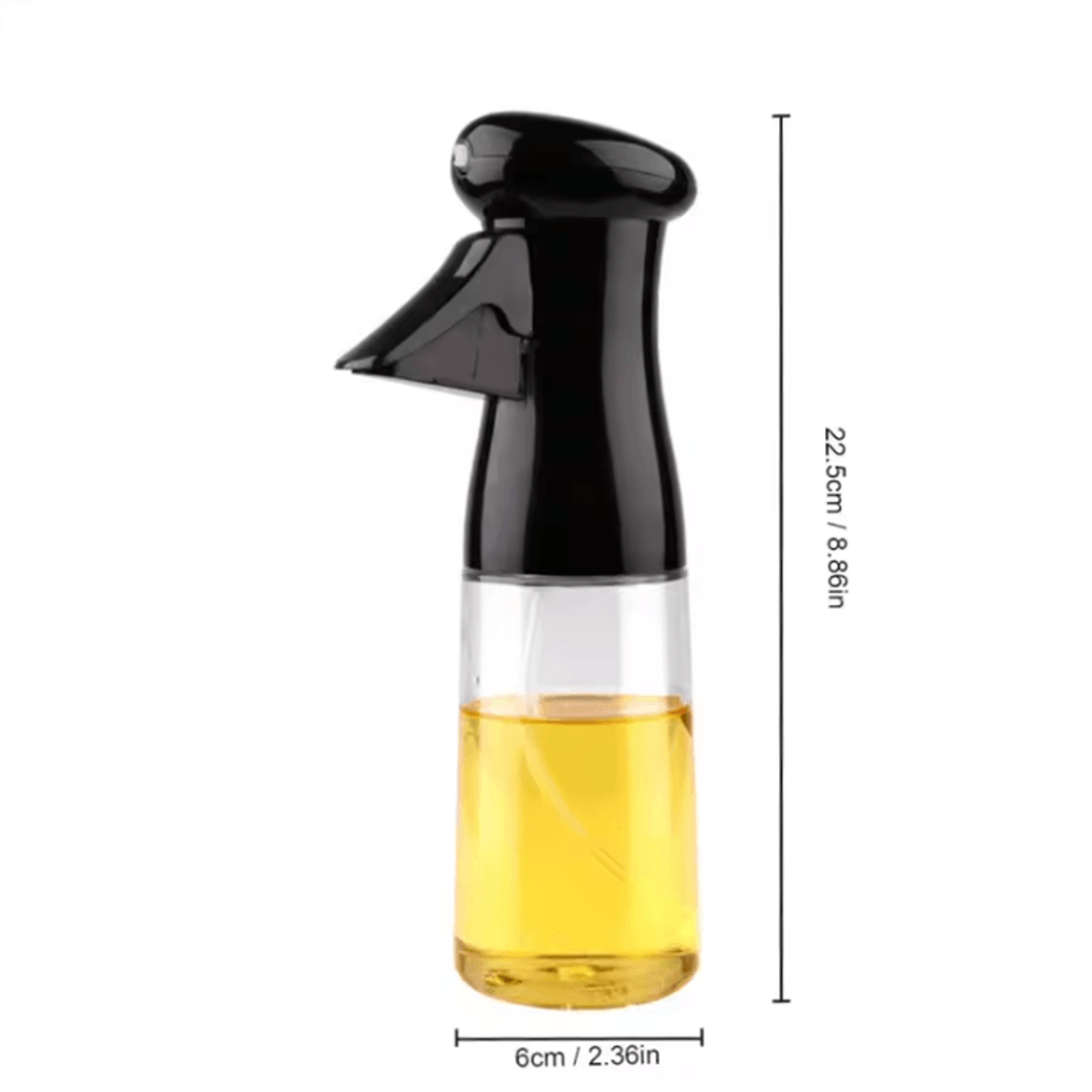 Black Transparent Cooking Oil Spray Bottle  Olive Oil Dispenser For Kitchen BBQ Fitness Salad  Home 4