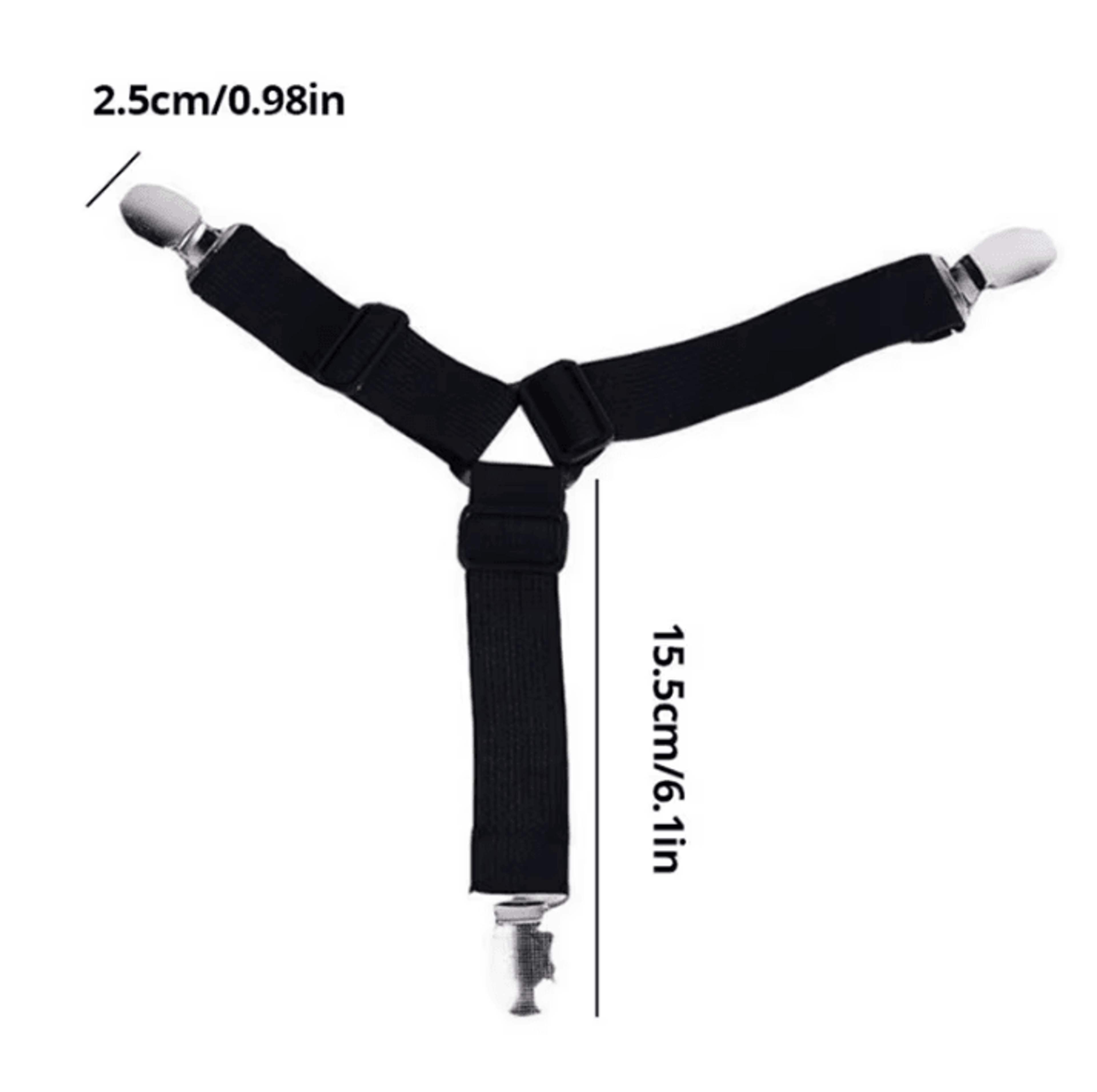 4Piece Bed Sheet Fasteners  Mattress Cover Clips  Adjustable Elastic Straps For Bed Sheet Organizer 5