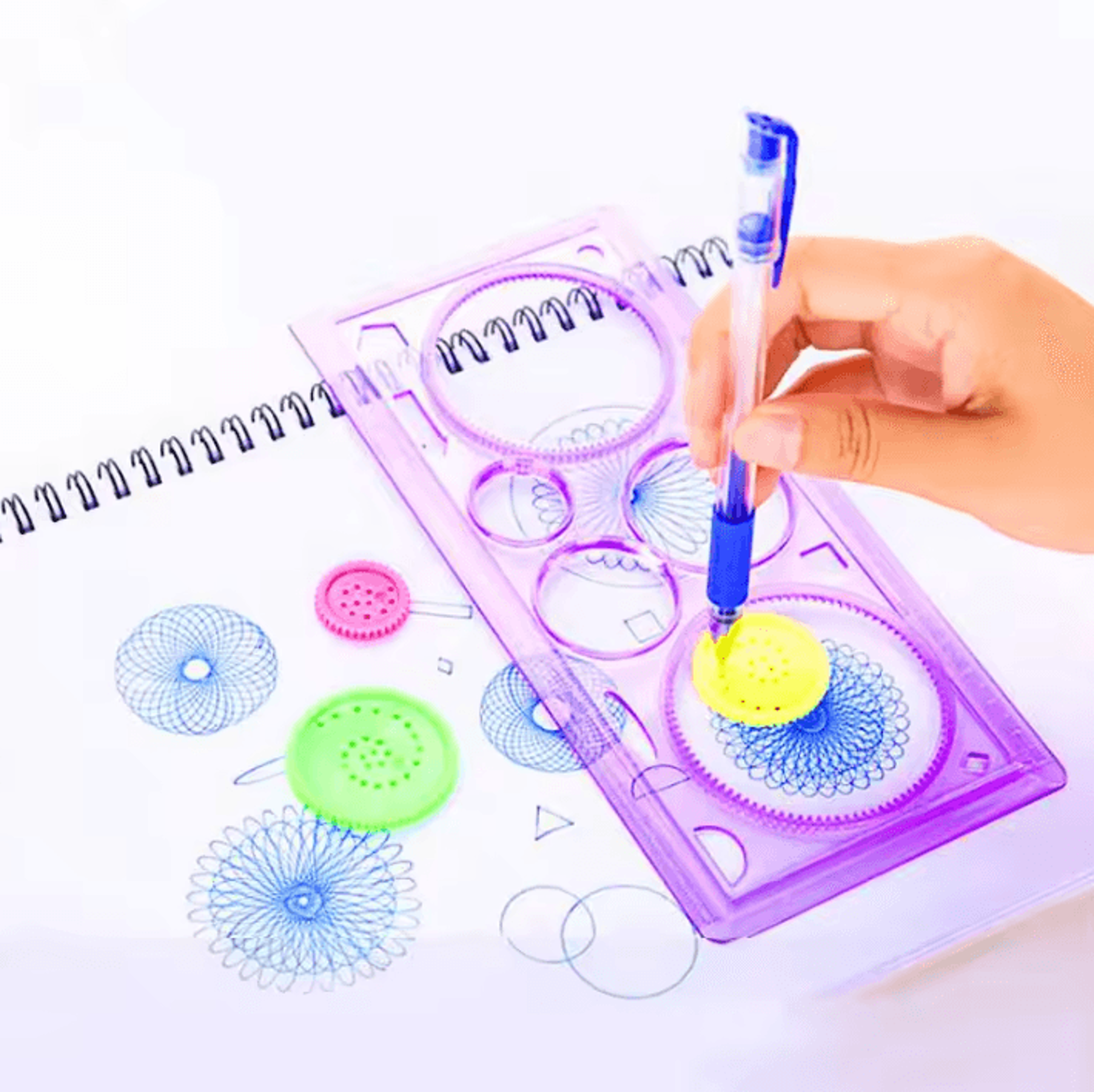 Creative Geometry Ruler Tool  Multifunctional Painting  Drawing Student Art Puzzle Tracer 3