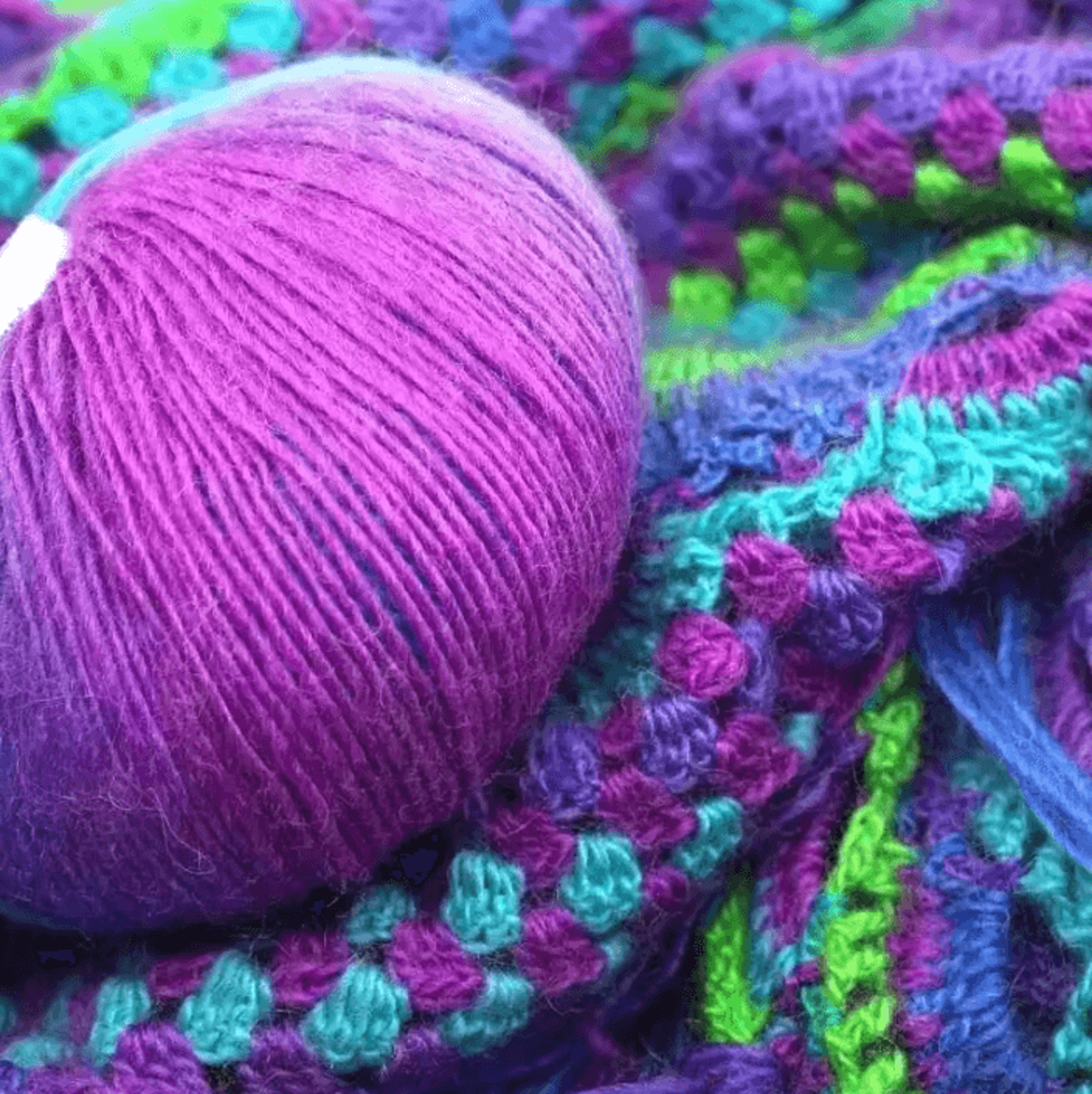 Rainbow Soft Fine Wool Yarn  50 G Crochet  Knitting Fancy Colorful Yarn Ball 1