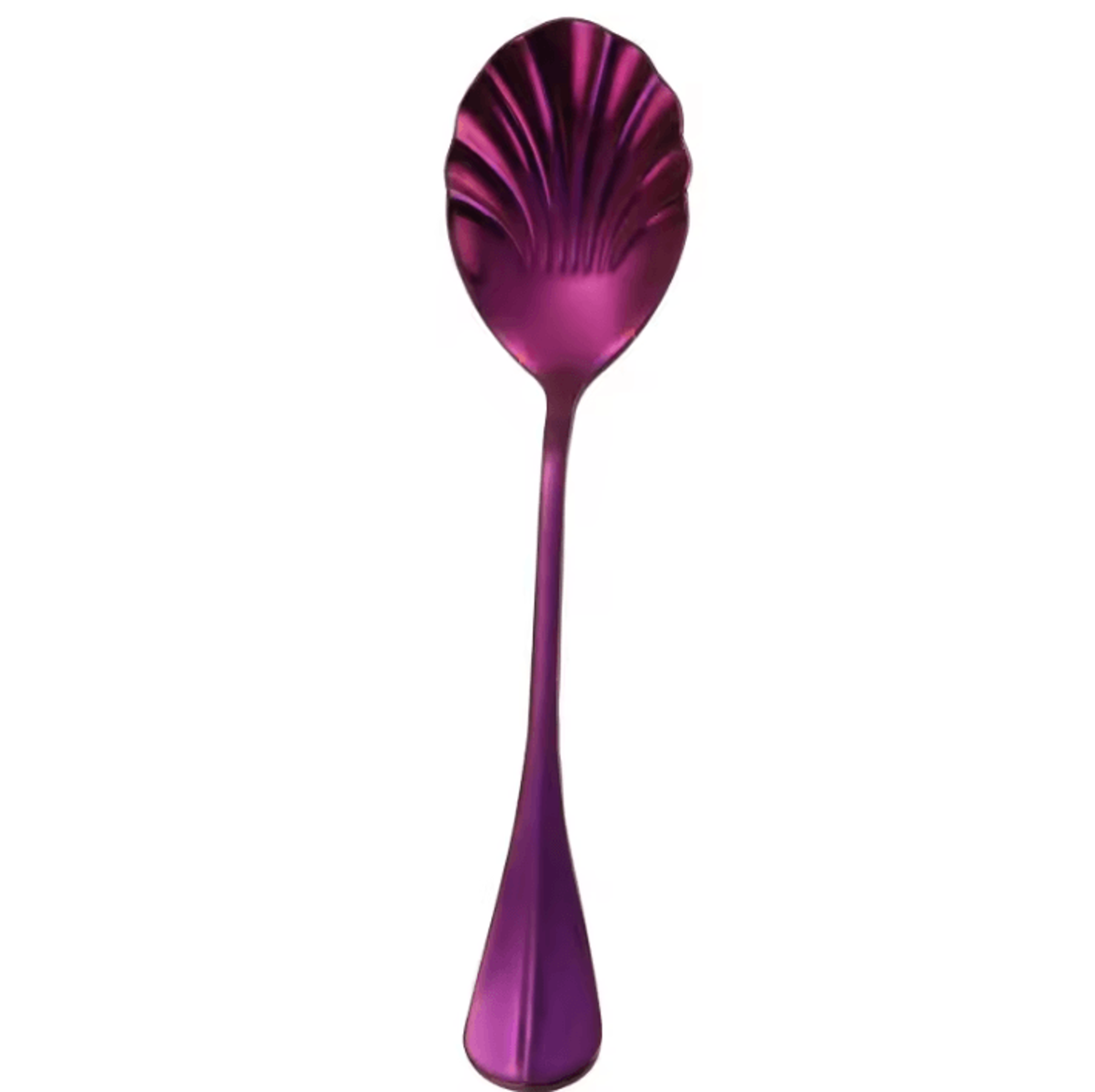 Shell Shape Stainless Steel Spoon With Long Handle  Dessert  Ice Cream Kitchen Accessories 10
