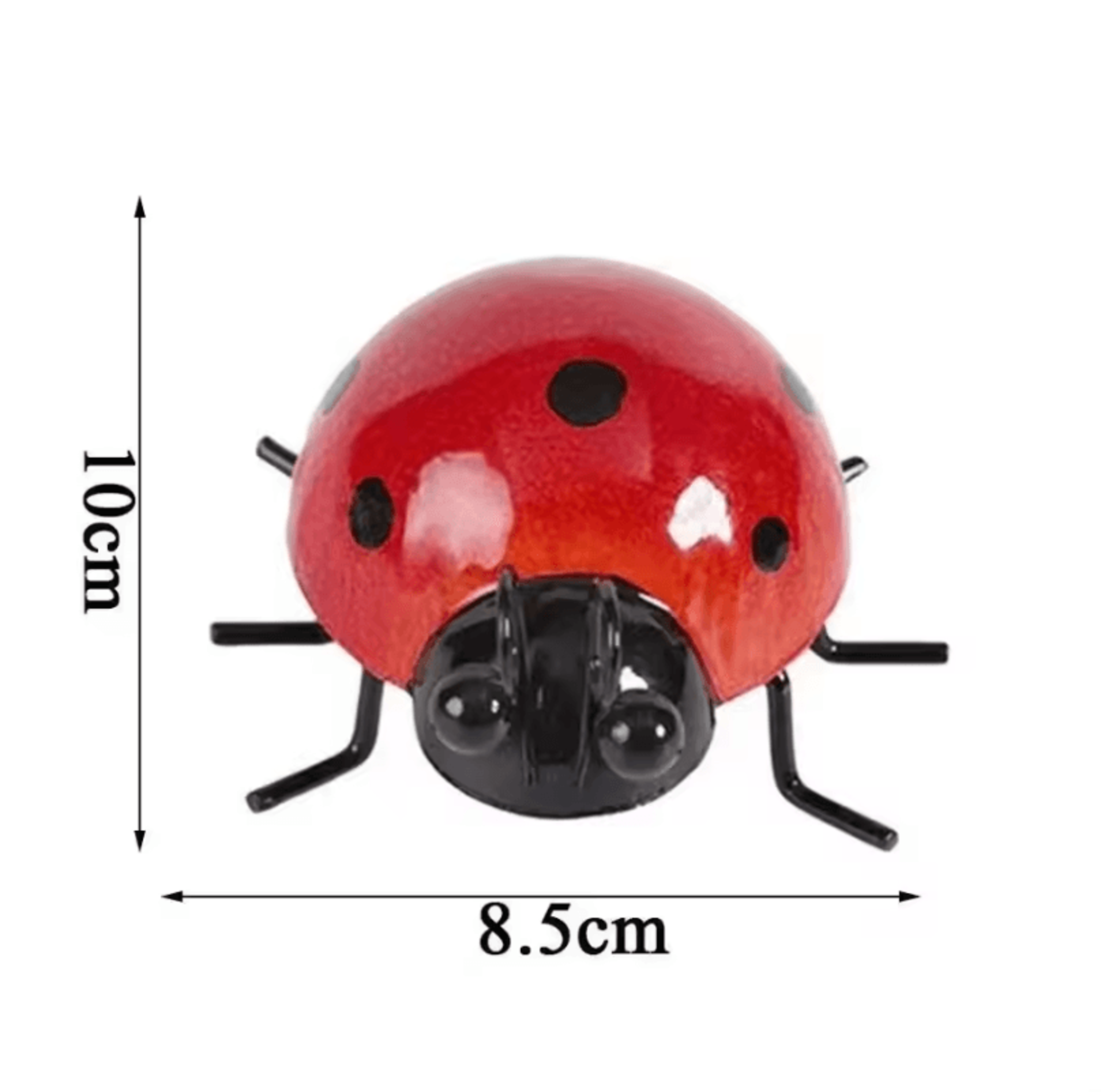 Set Of 4 Metal Garden Wall Art Ladybugs  Outdoor Decorative Wall Sculptures 5
