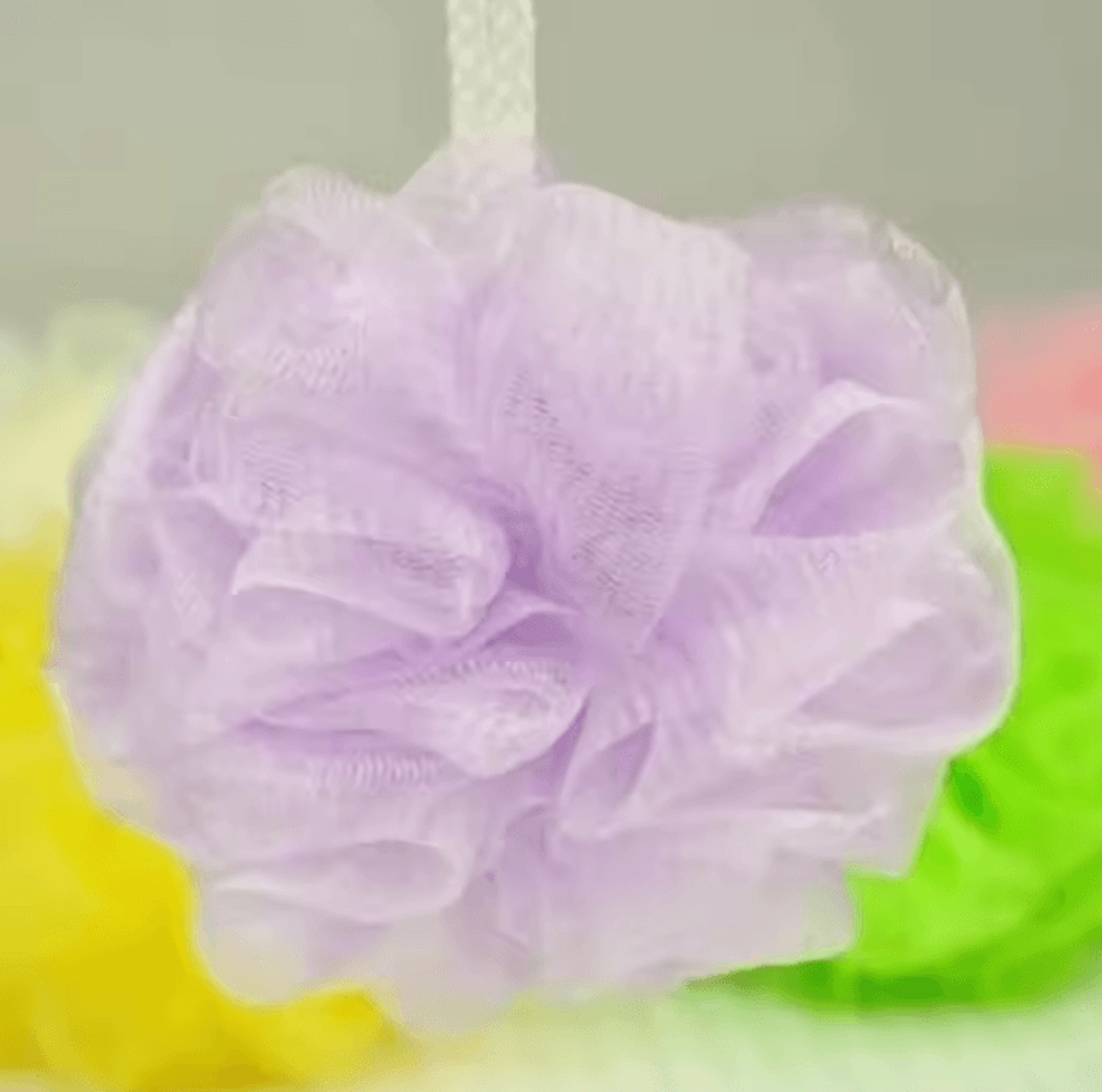 10Piece Random Color Bath Shower Puff Set  Exfoliate Mesh Sponge Body Wash Brush 5