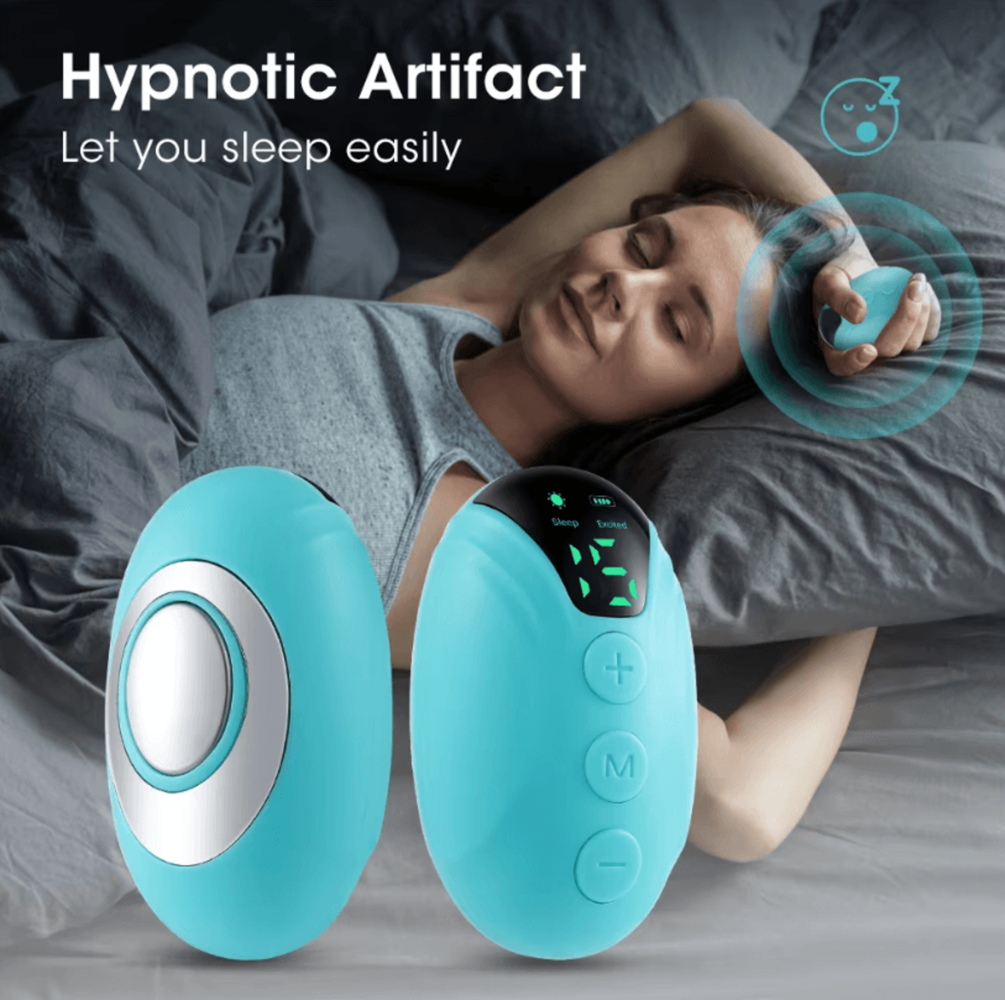 Handheld Micro Current Sleep Aid Device  Intelligent Sleep Help  Stress Relief Massager 0